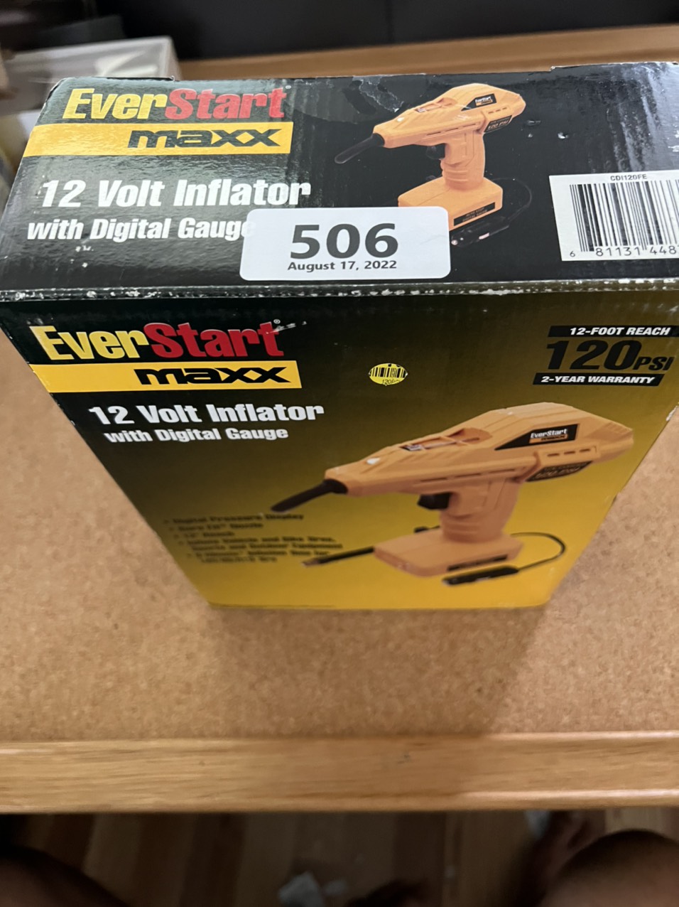 12 Volt Inflator - 120 PSI - Digital Gauge - EverStart Maxx - Photo 3