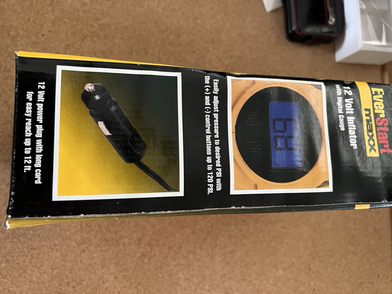 12 Volt Inflator - 120 PSI - Digital Gauge - EverStart Maxx - Photo 4