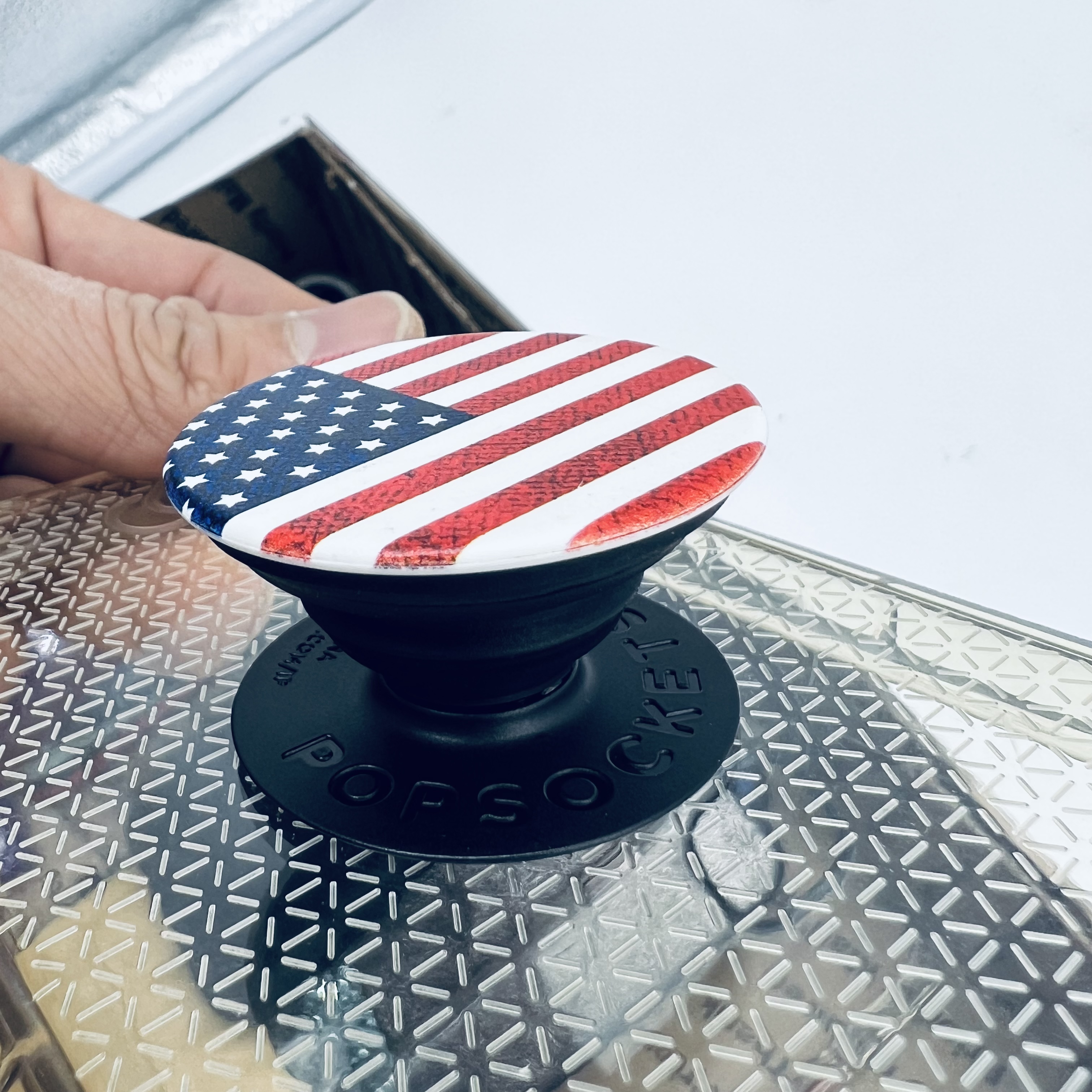 Case iPhone 11, Dock Flag USA, Silver - Photo 5