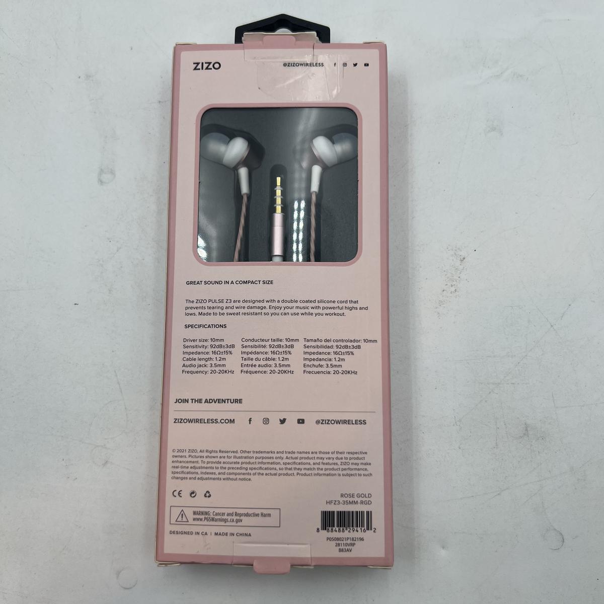 Zizo Pulse Z3 In Ear Headphones with Dynamic Amp Sound - Photo 4