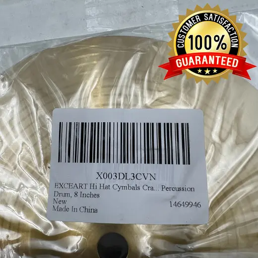 EXCEART 8" Hi Hat Cymbals Crash/Ride Cymbal at TamDoUS Taylorsville
