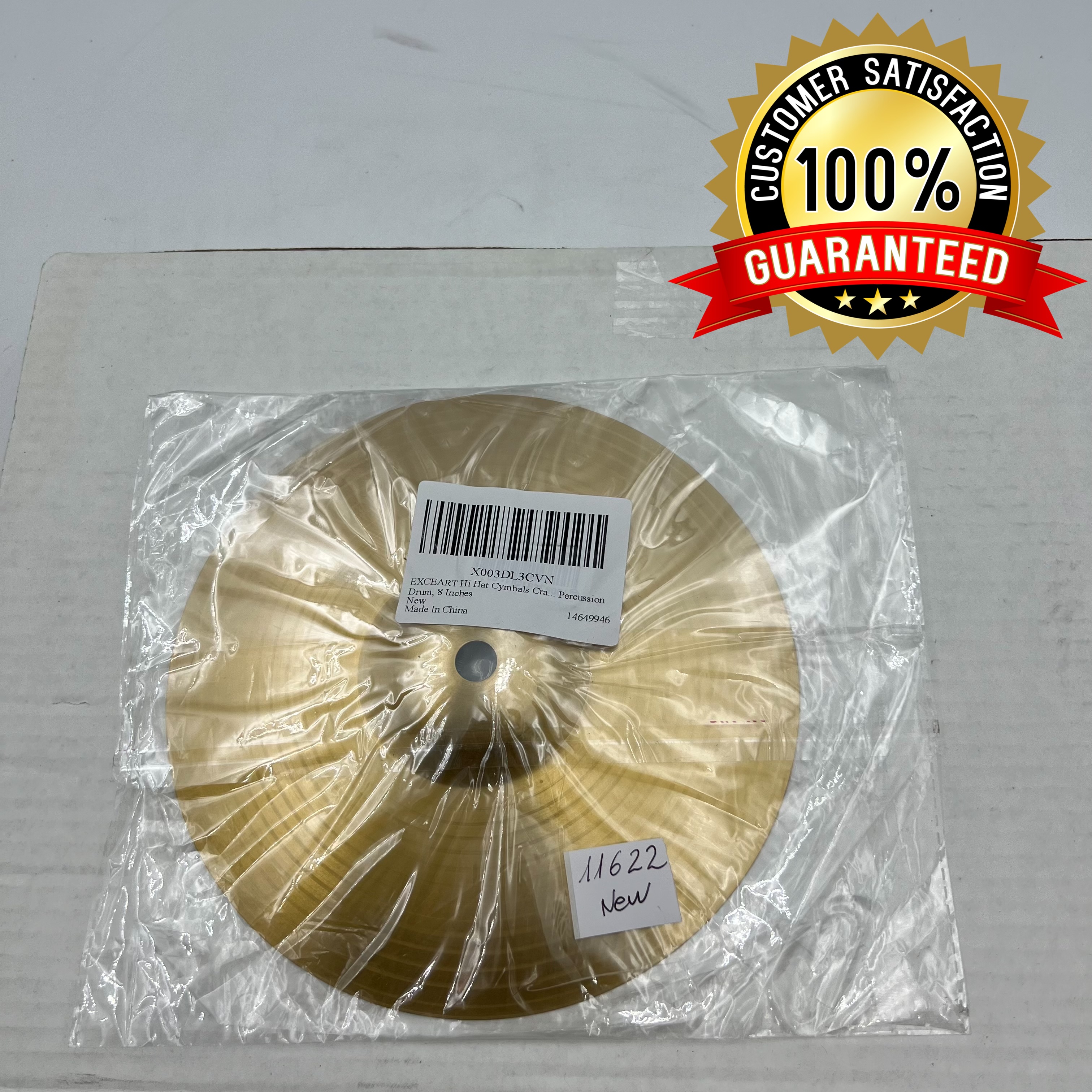 EXCEART 8" Hi Hat Cymbals Crash/Ride Cymbal - Photo 4