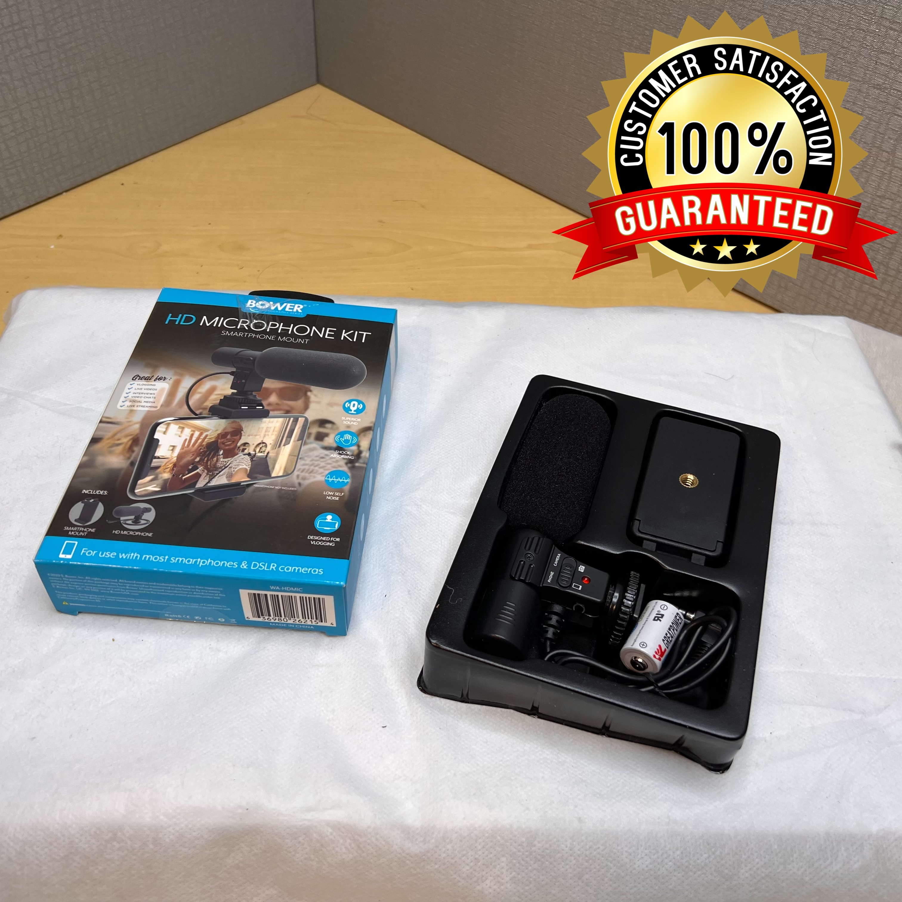 Bower HD Microphone Kit Cold Shoe Smartphone Mount - Photo 3