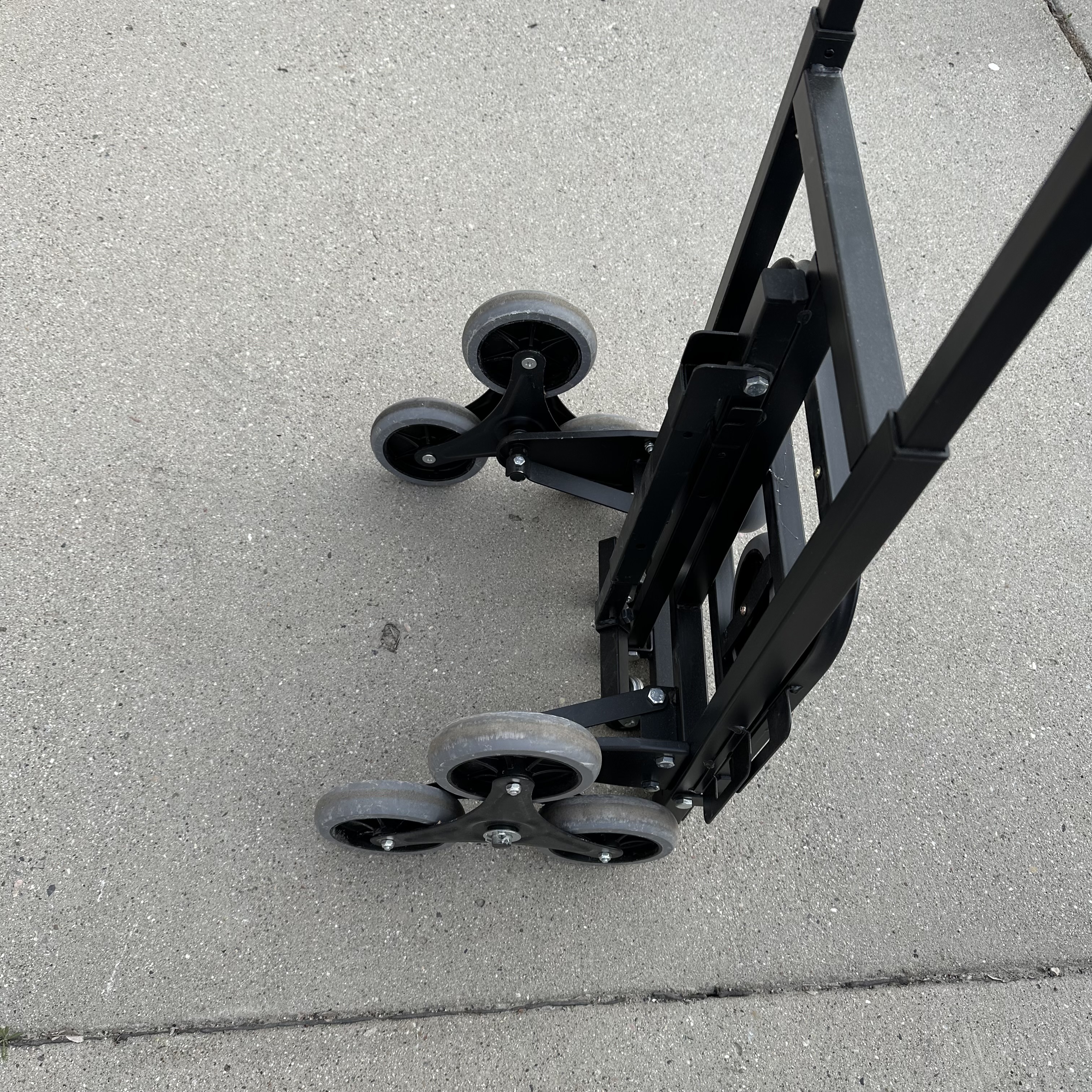 Stair Climbing Cart, Folding Stair Climber Hand Cart 6 Wheels & 2 Backup - Photo 6