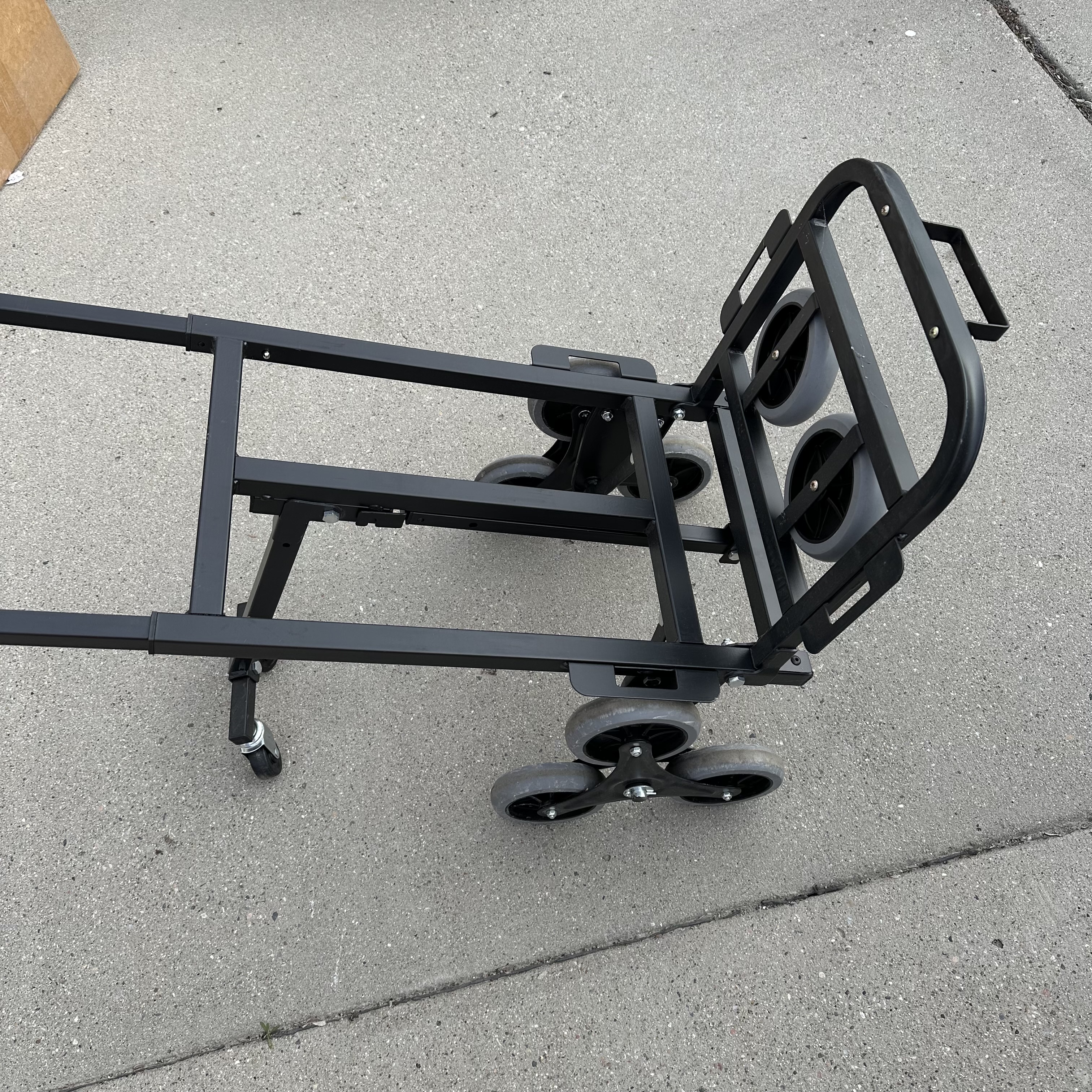 Stair Climbing Cart, Folding Stair Climber Hand Cart 6 Wheels & 2 Backup - Photo 9
