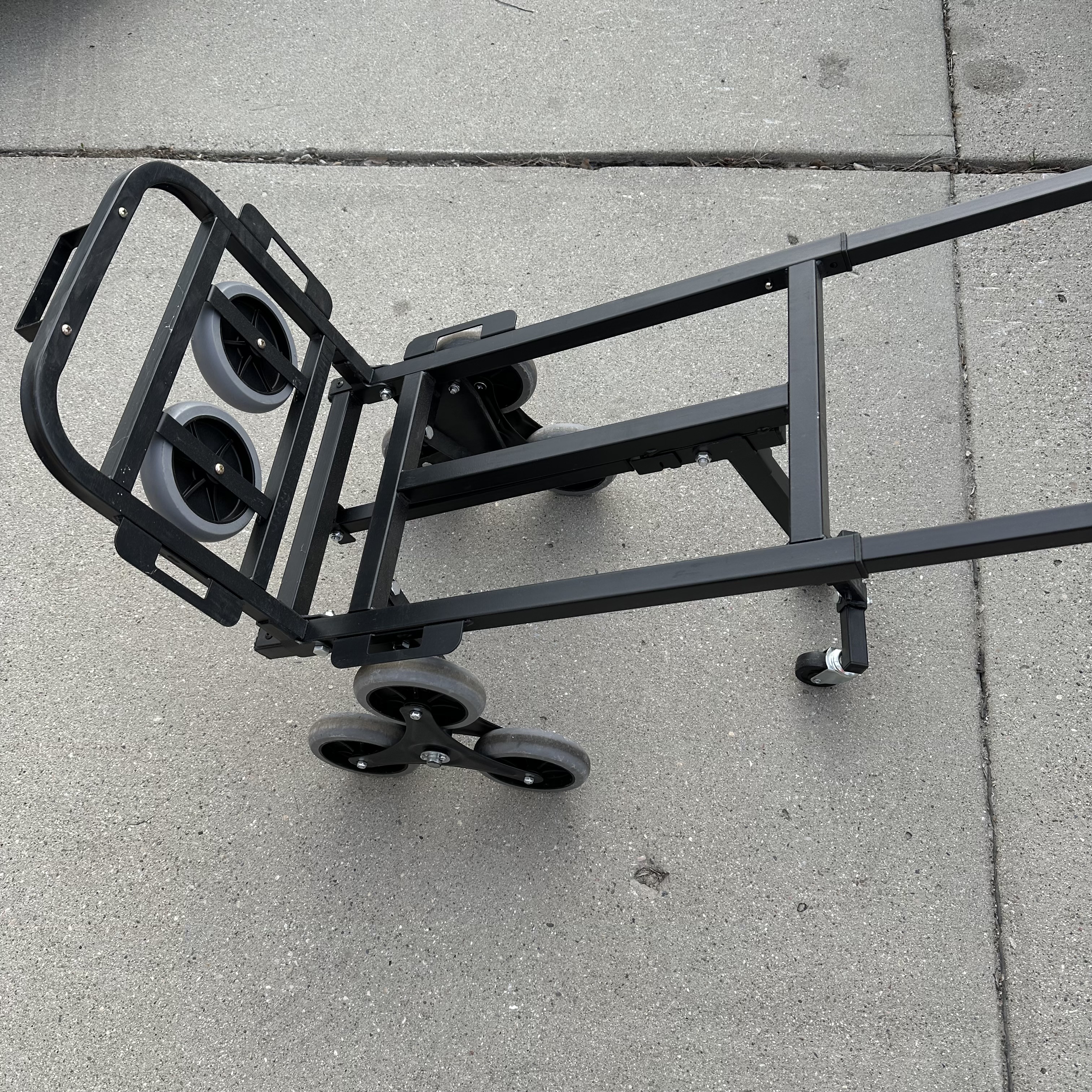 Stair Climbing Cart, Folding Stair Climber Hand Cart 6 Wheels & 2 Backup - Photo 7