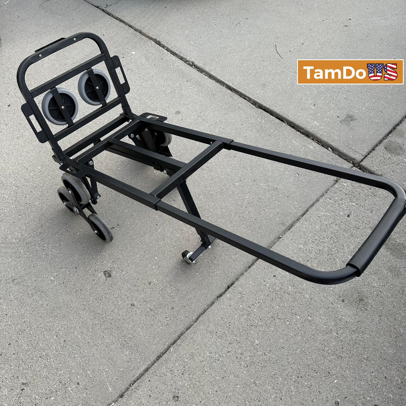 Stair Climbing Cart, Folding Stair Climber Hand Cart 6 Wheels & 2 Backup - Photo 11