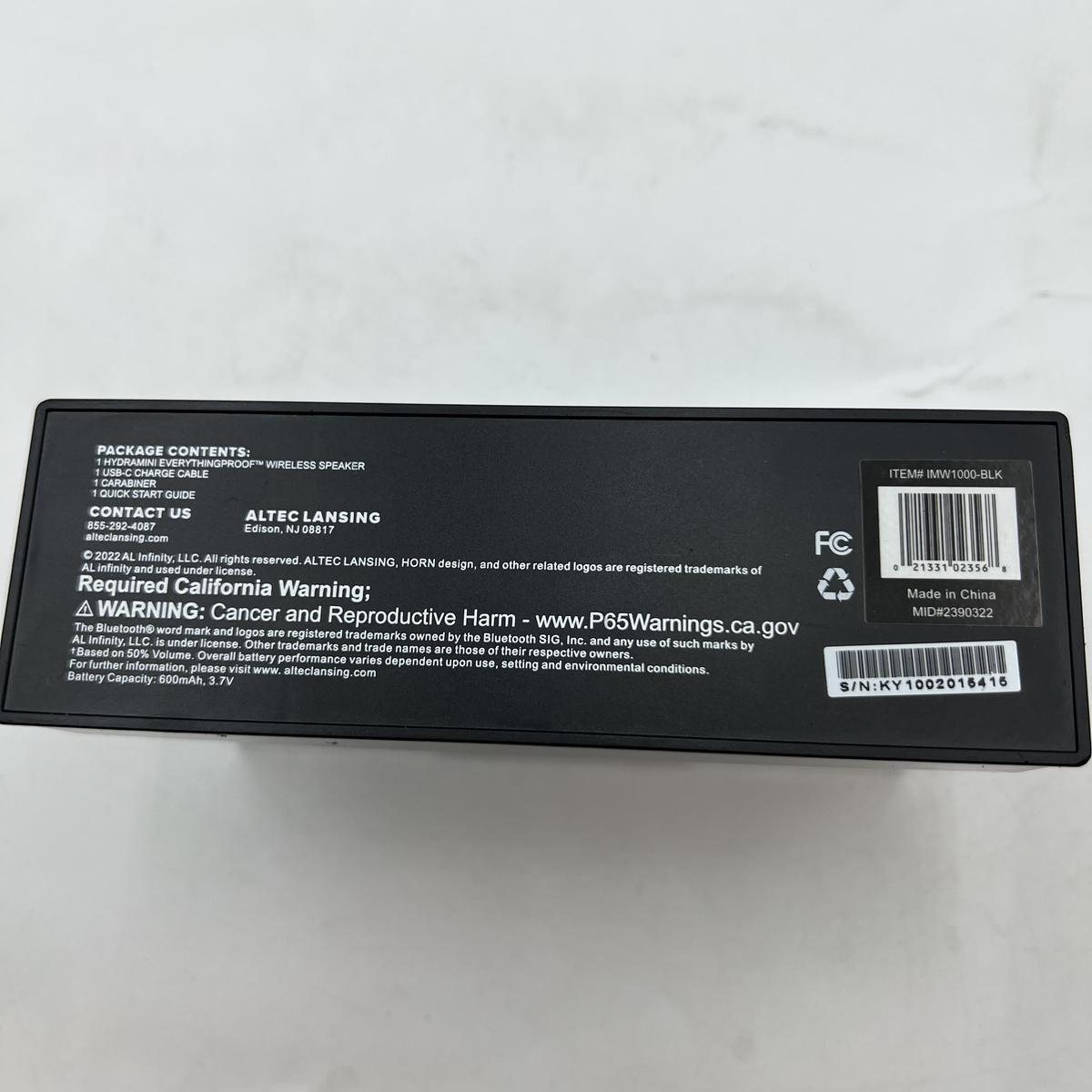 Altec Lansing HydraMini Wireless Bluetooth Speaker, IP67 Waterproof - Photo 4