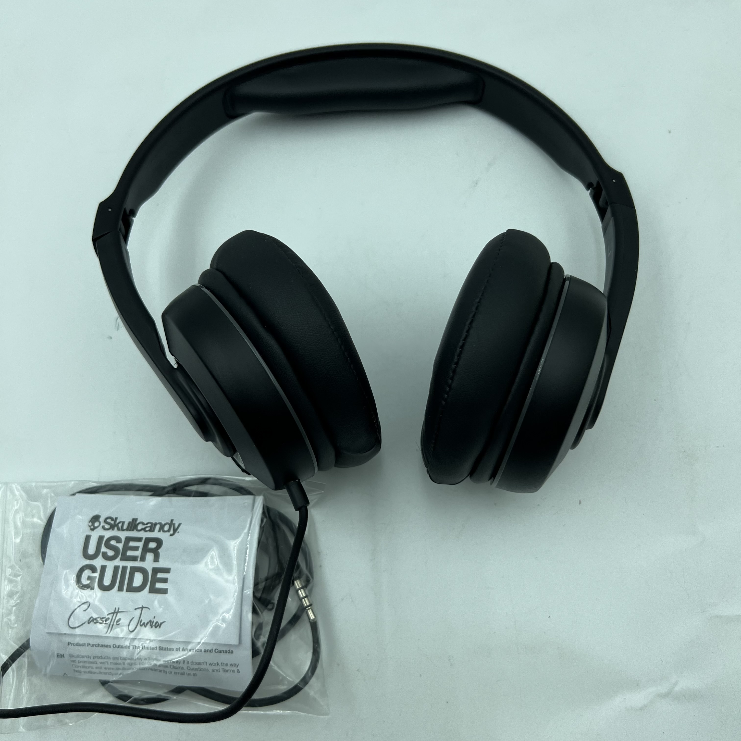 Skullcandy Cassette Jr Over-Ear Headphones Wired Kids Size – Black - Photo 2