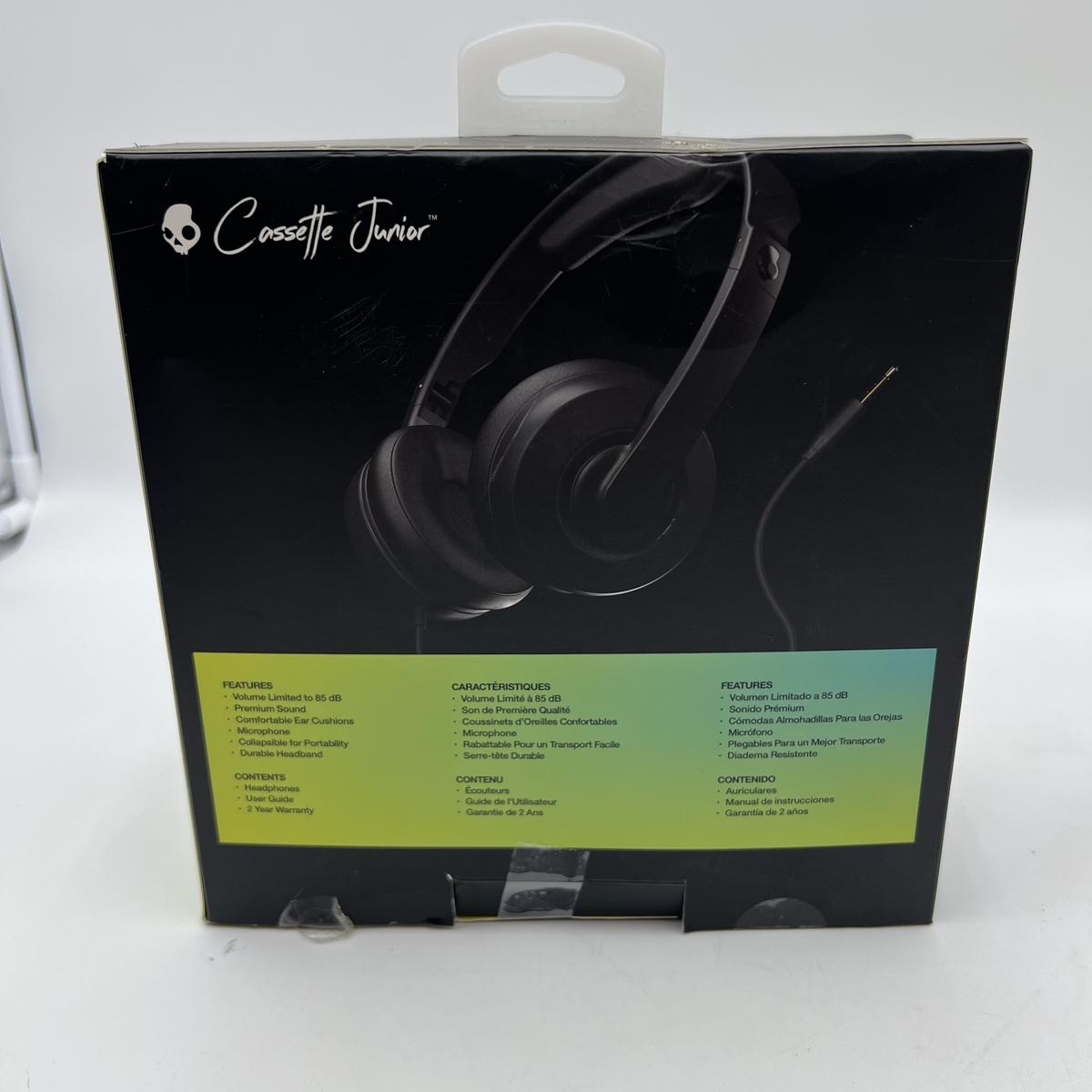 Skullcandy Cassette Jr Over-Ear Headphones Wired Kids Size – Black - Photo 6