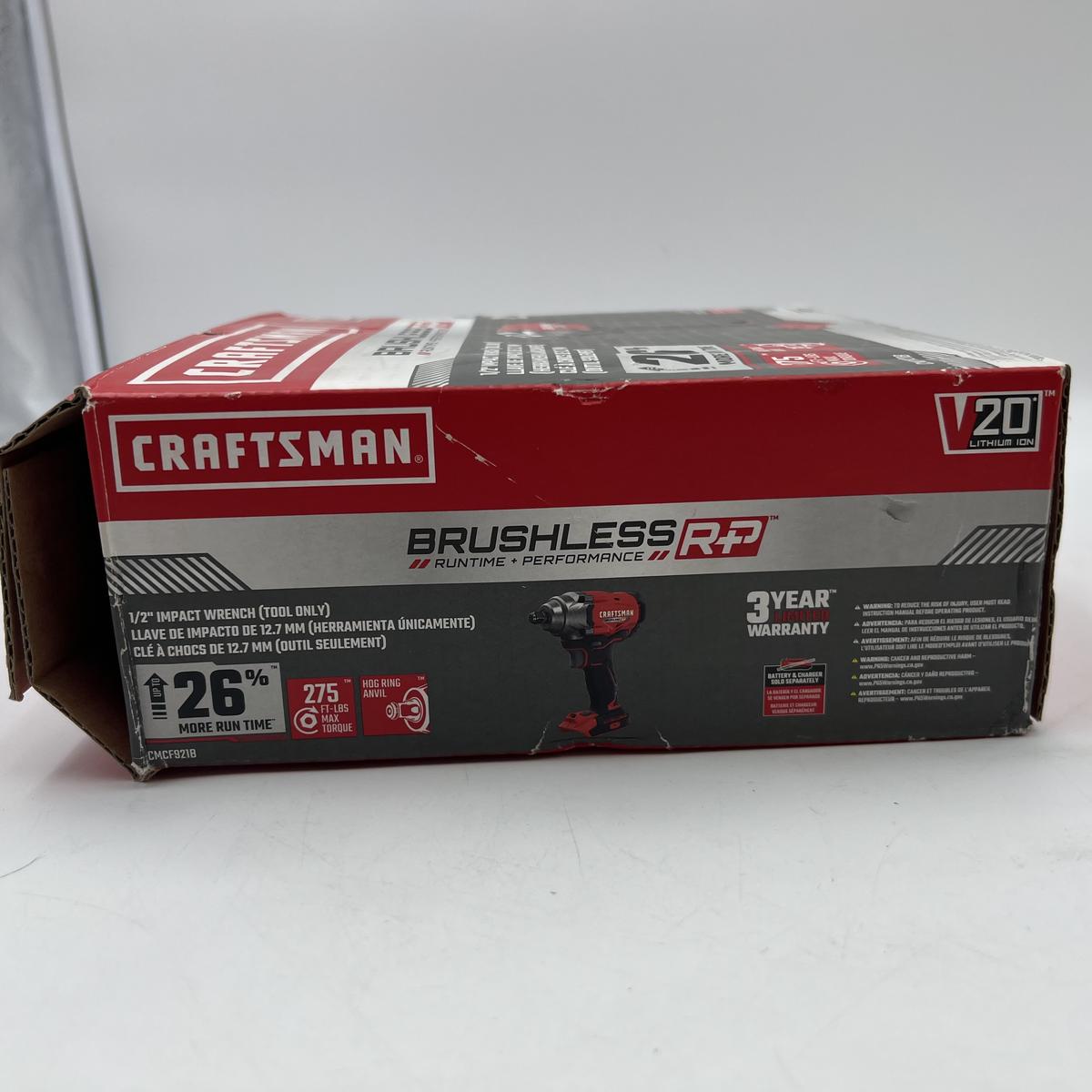 Craftsman CMCF921B Brushed Cordless Impact Wrench - Photo 12