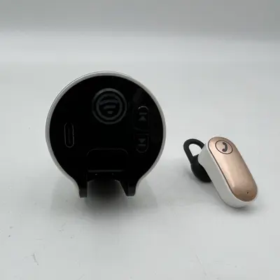 onn. Bluetooth FM Transmitter with Wireless Earphone at Vehicle Electronics & GPS in excellent condition