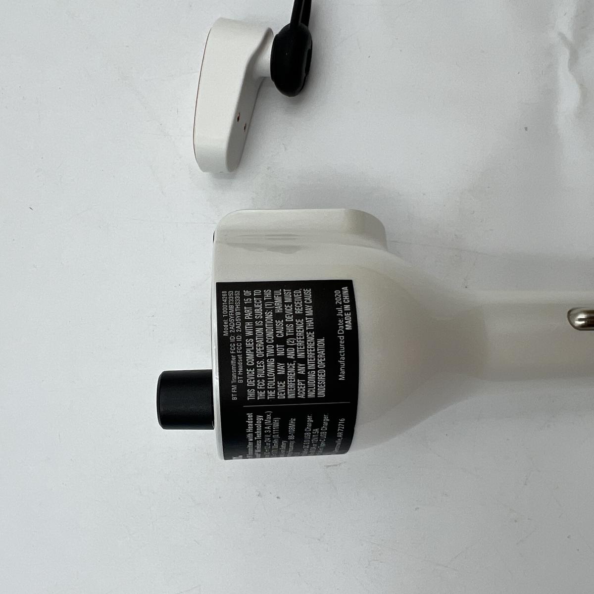 onn. Bluetooth FM Transmitter with Wireless Earphone - Photo 5