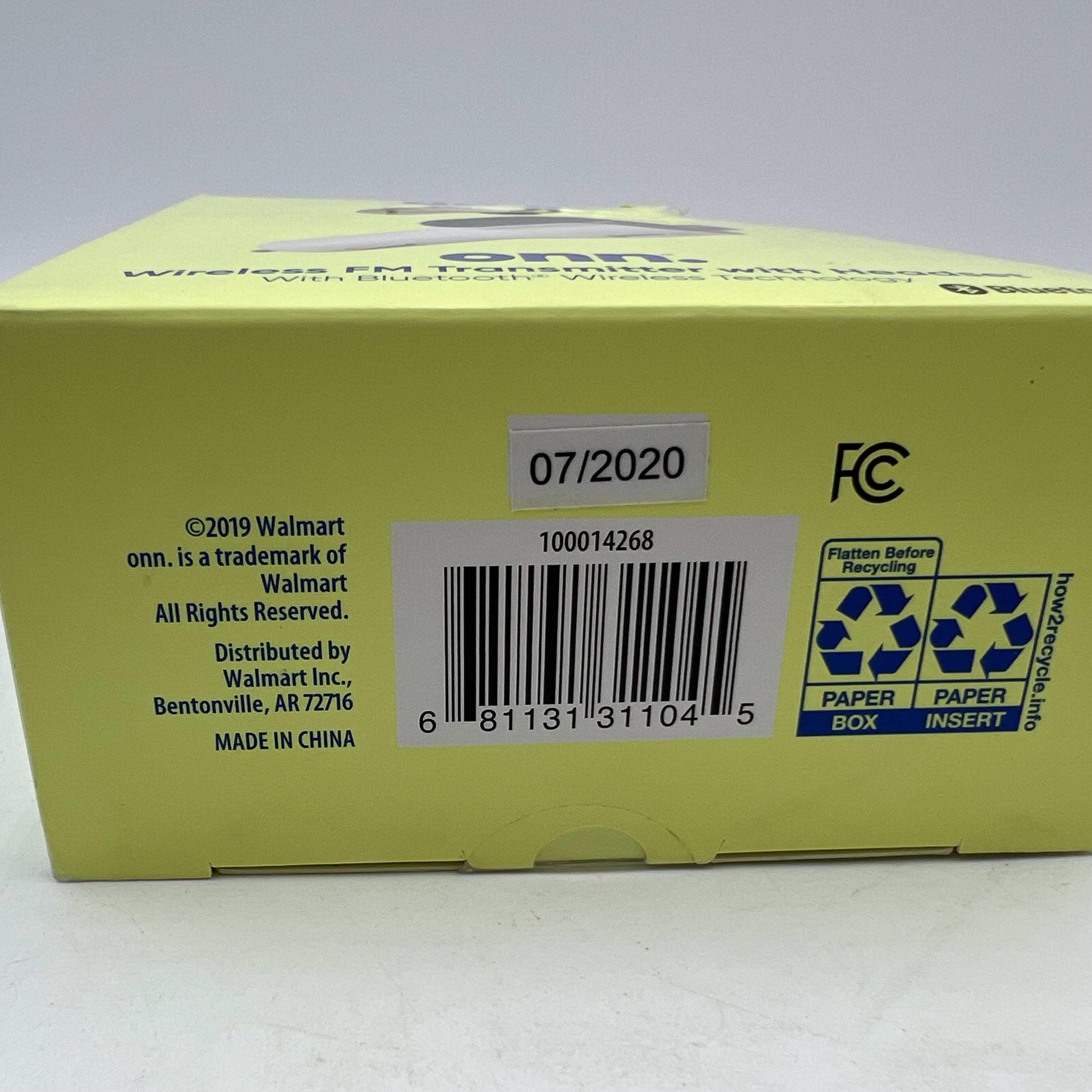 onn. Bluetooth FM Transmitter with Wireless Earphone - Photo 7