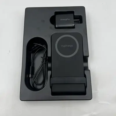 MyCharge 2-in-1 Wireless Charging Stand – Qi Fast Charger for Phone & Watch at Cell Phone Accessories in excellent condition