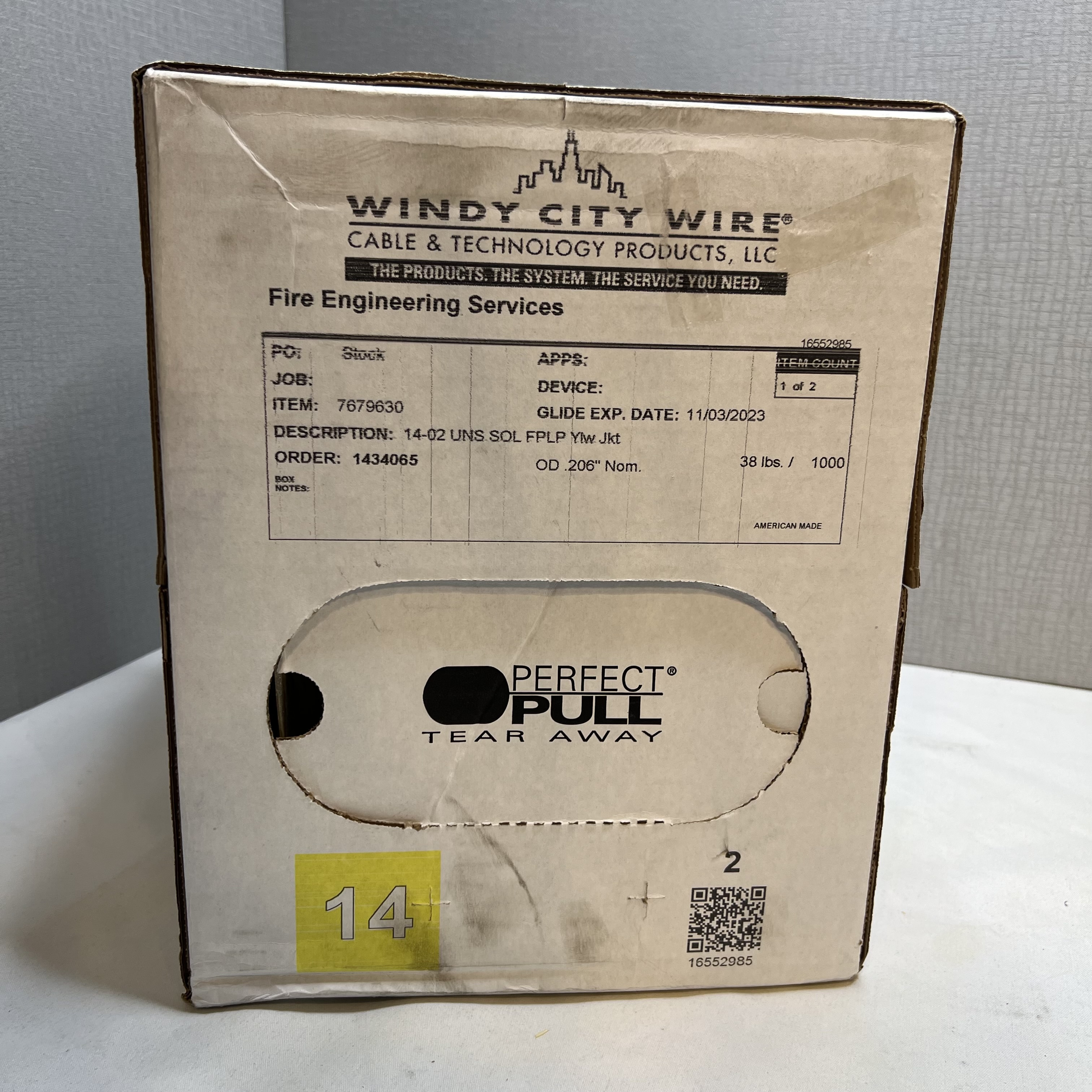 Windy City Wire Smartwire 14-2 FPLP Yellow Jacket 1000ft - Photo 5