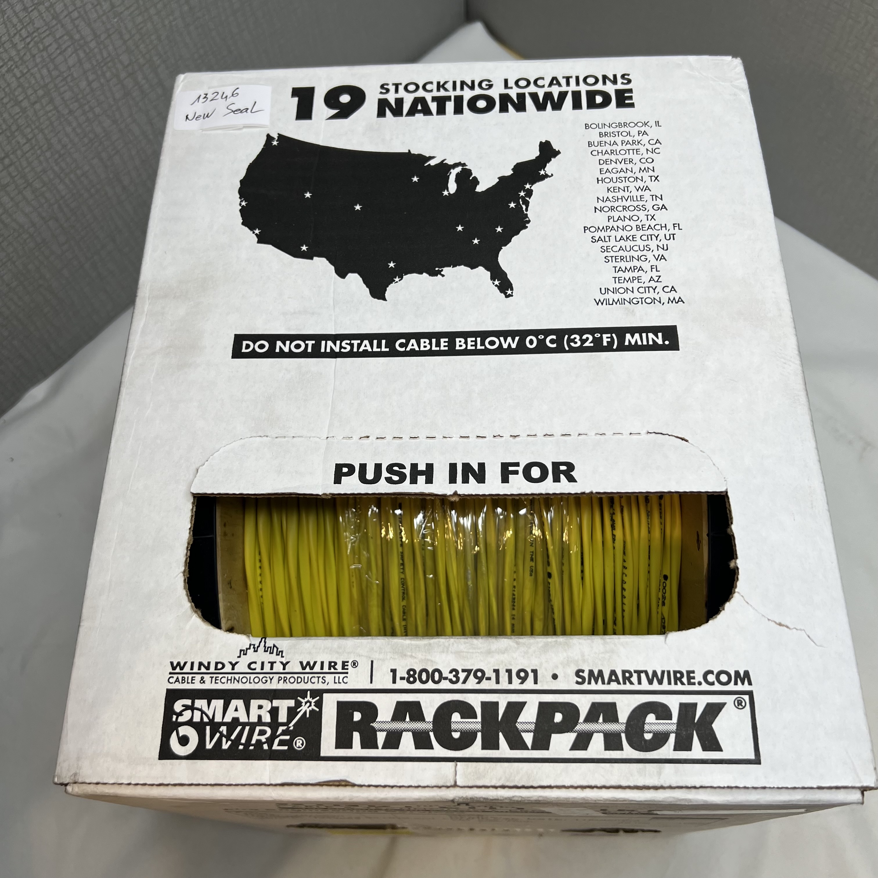 Windy City Wire Smartwire 14-2 FPLP Yellow Jacket 1000ft - Photo 2