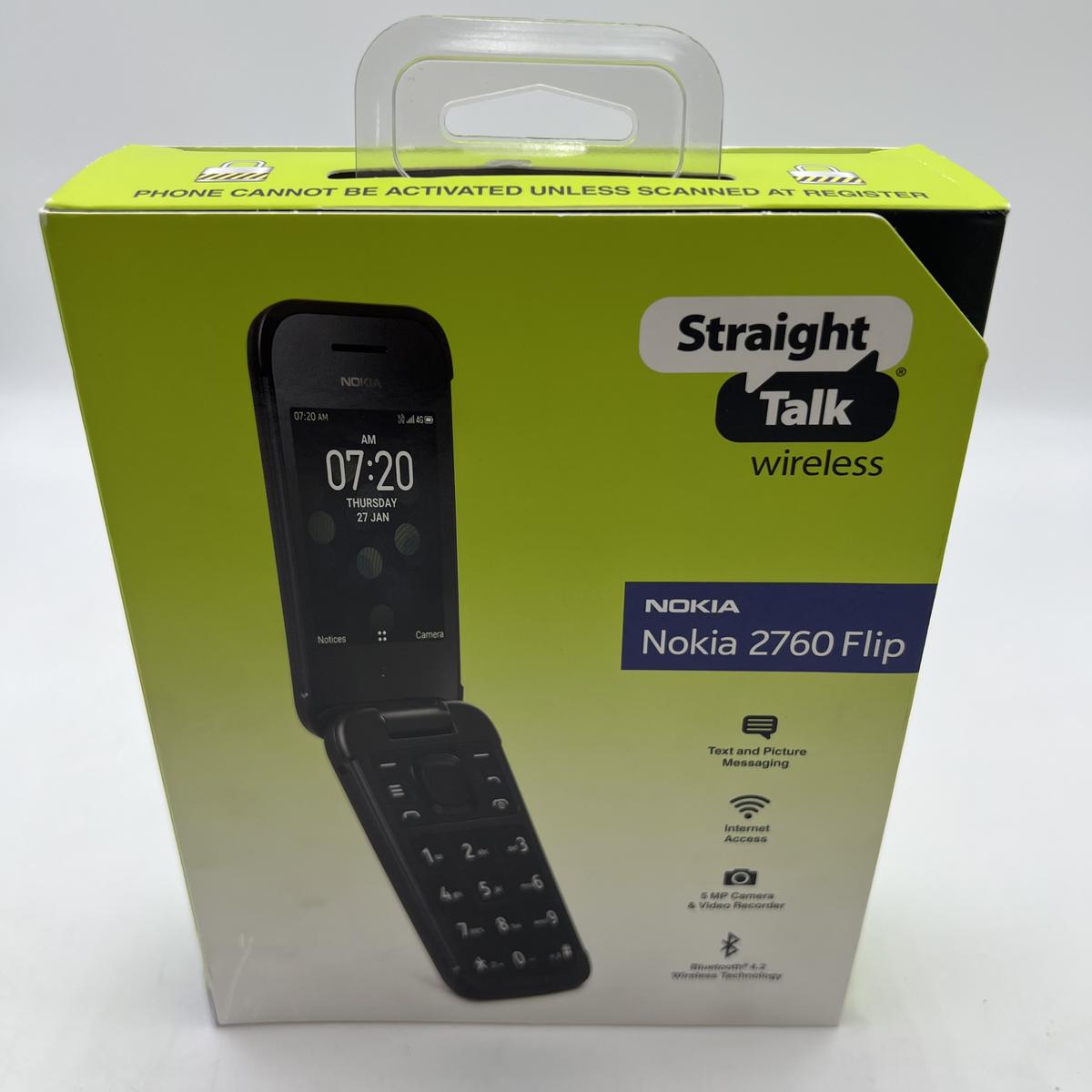 Nokia 2760 Flip Phone - 4GB - Black - Prepaid Straight Talk - Photo 3