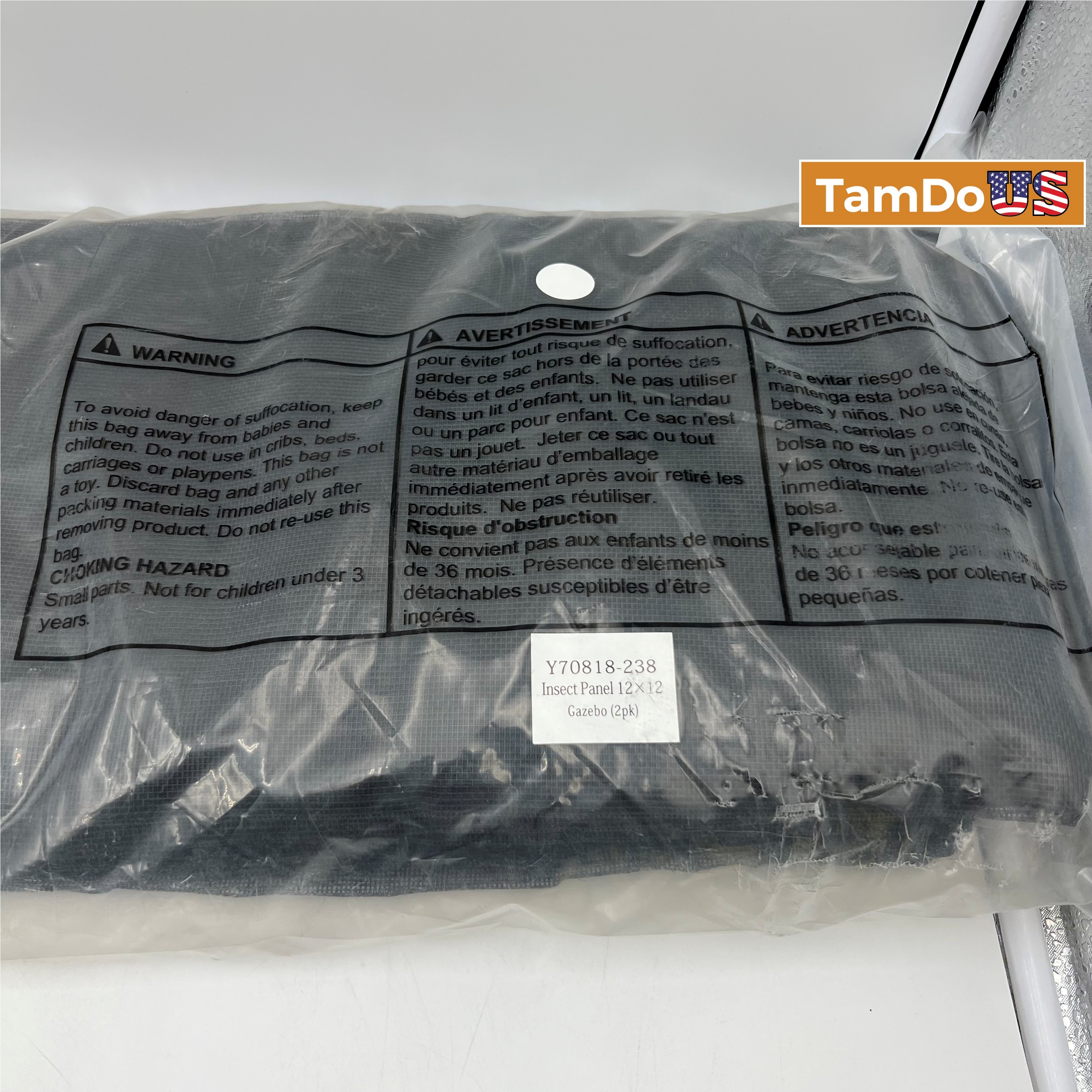 (2-Pack) Mosquito Mesh Panels for 12x12 Gazebo - Photo 4