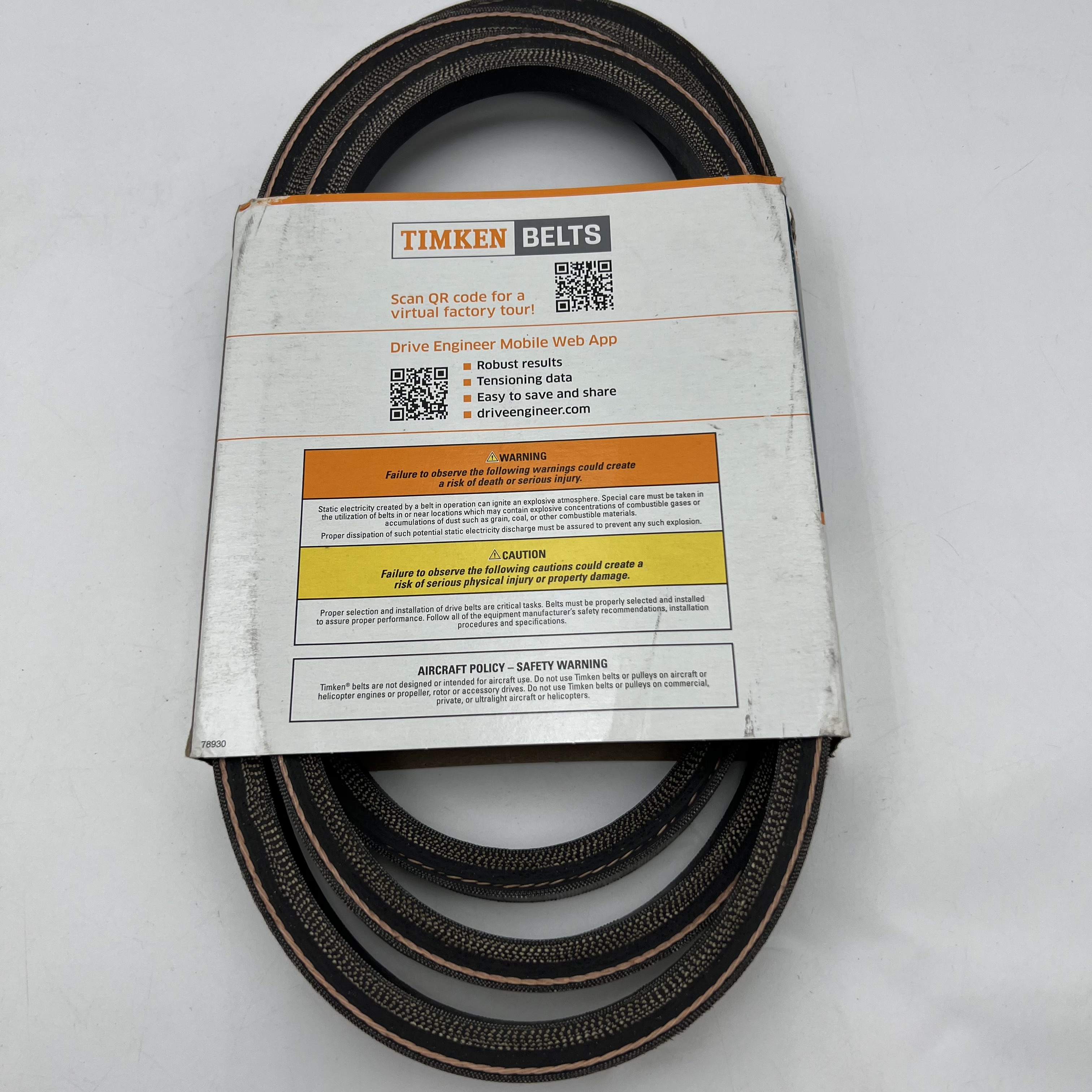 Timken 10-78-890 V-Belt | Engine to J/Shift Drive Belt - Photo 4