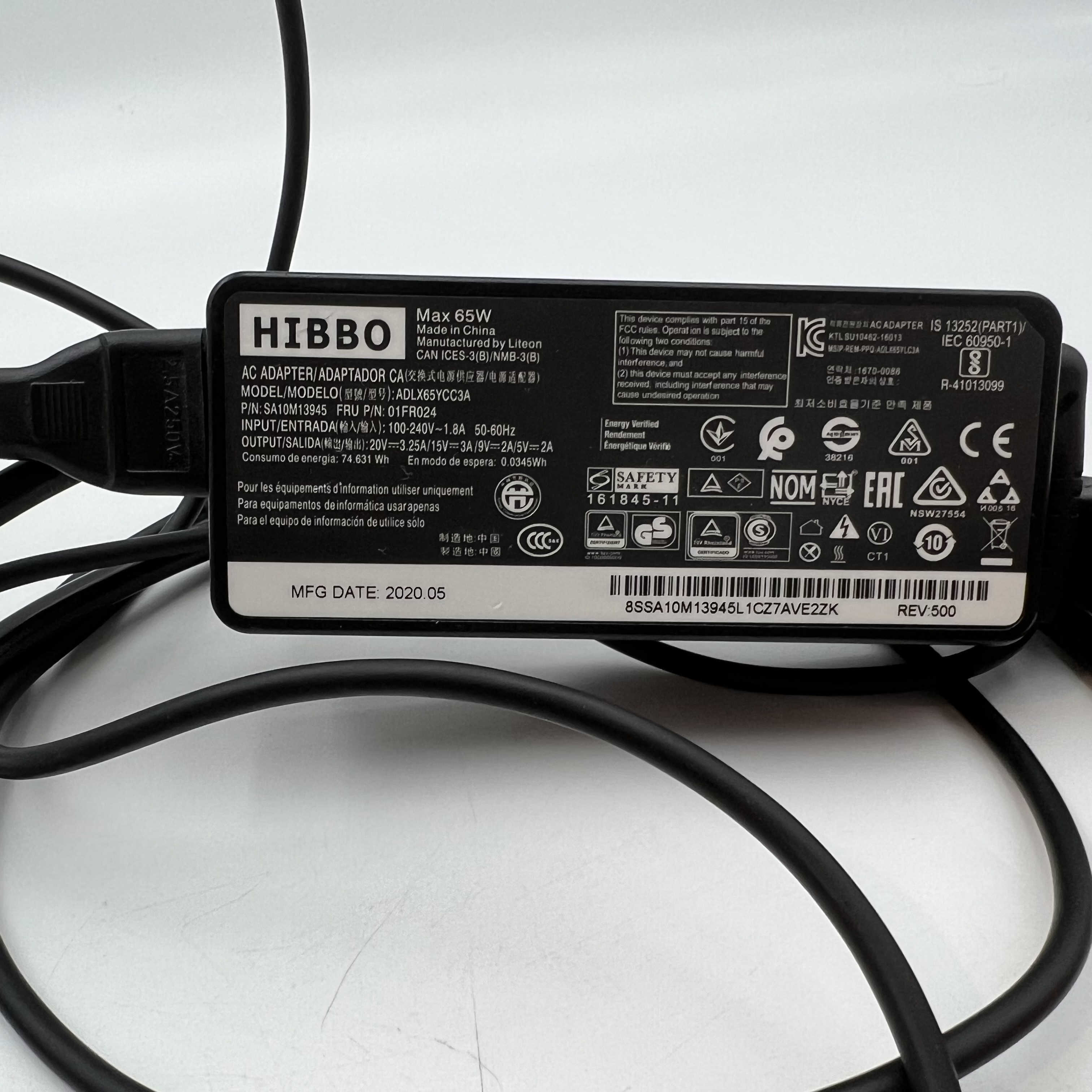 Charger for Lenovo Laptop Computer 65W 45W USB C Fast Power Adapter - Photo 5