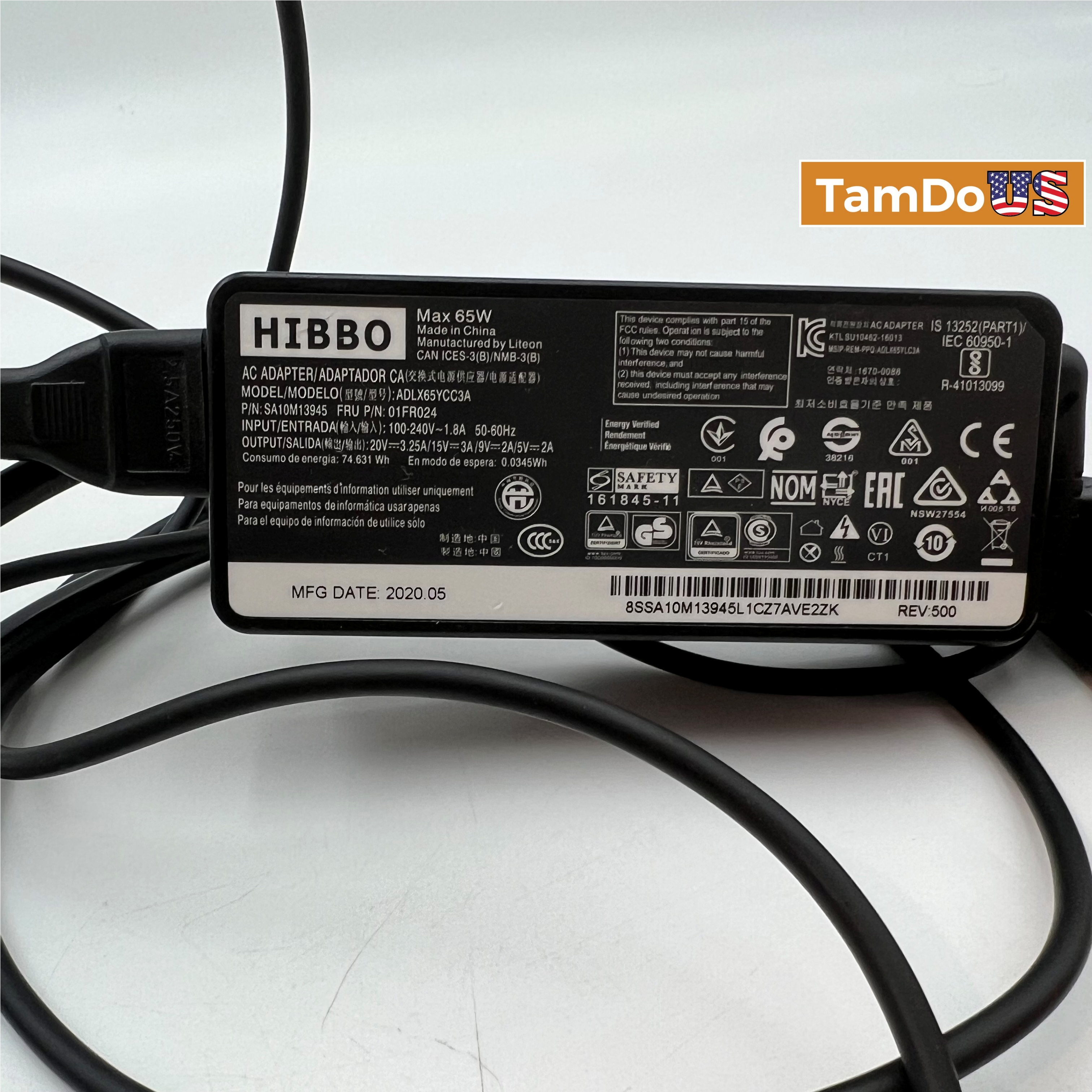 Charger for Lenovo Laptop Computer 65W 45W USB C Fast Power Adapter - Photo 6