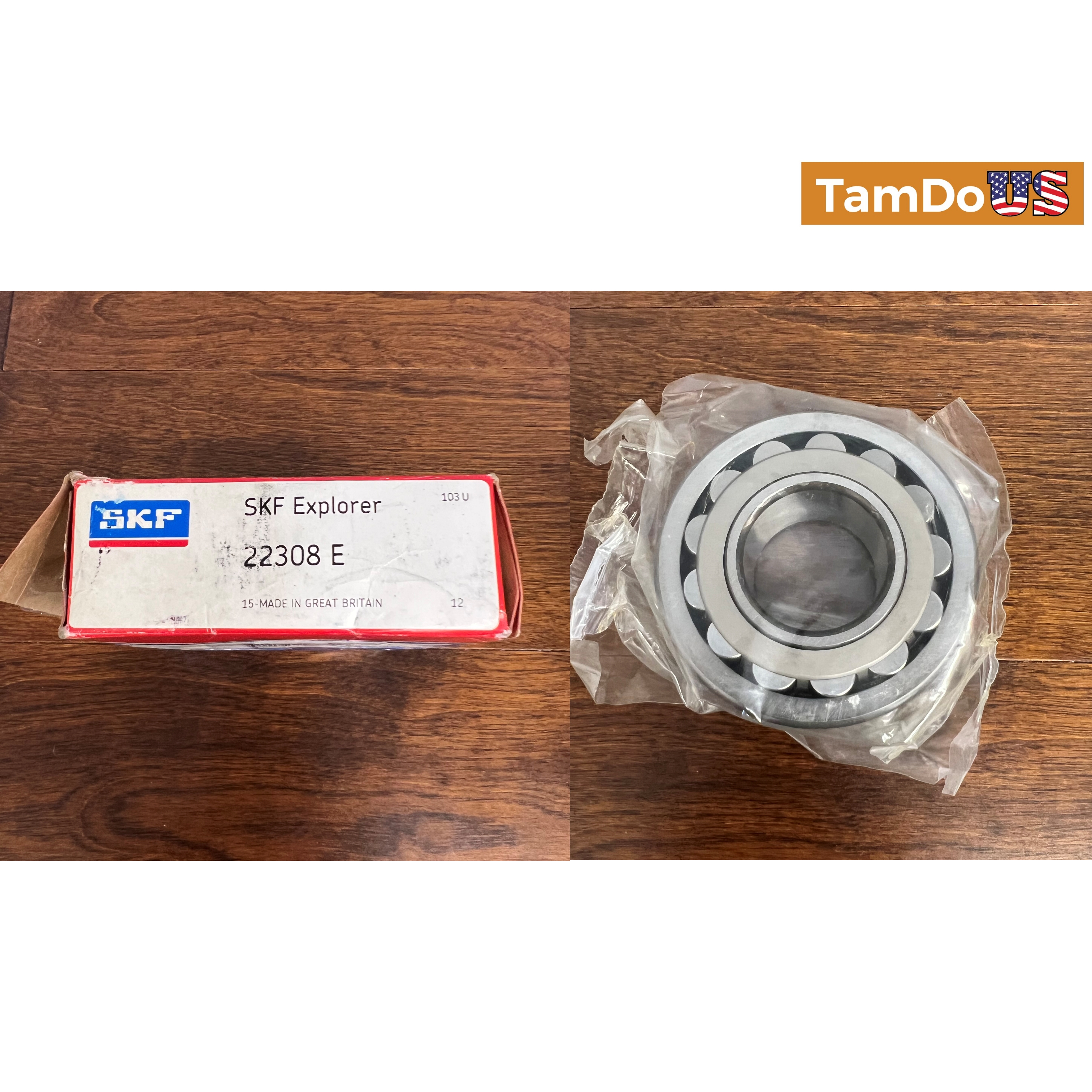 SKF Explorer 22308 E Spherical Roller Bearing, 40x90x33mm - Photo 9