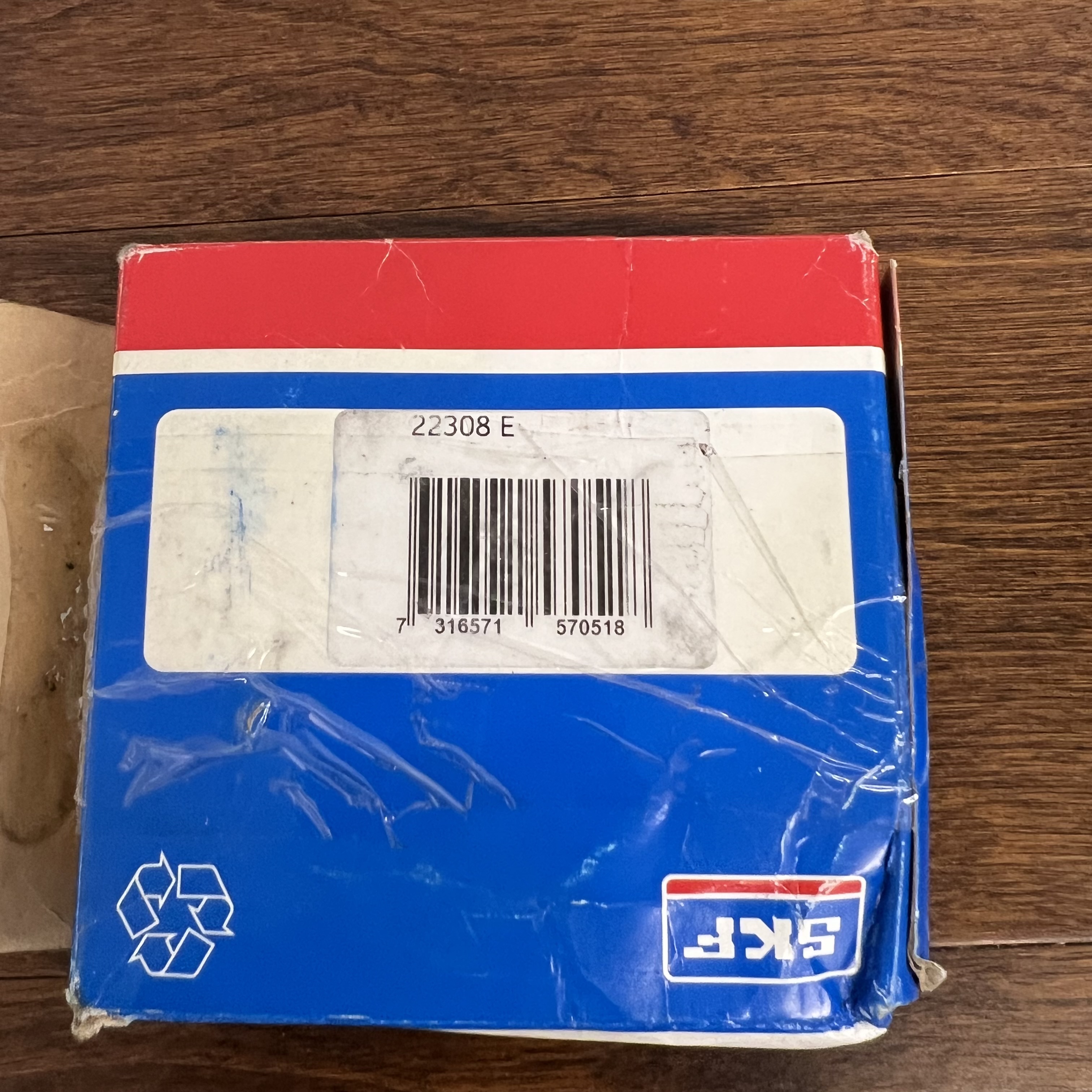 SKF Explorer 22308 E Spherical Roller Bearing, 40x90x33mm - Photo 2