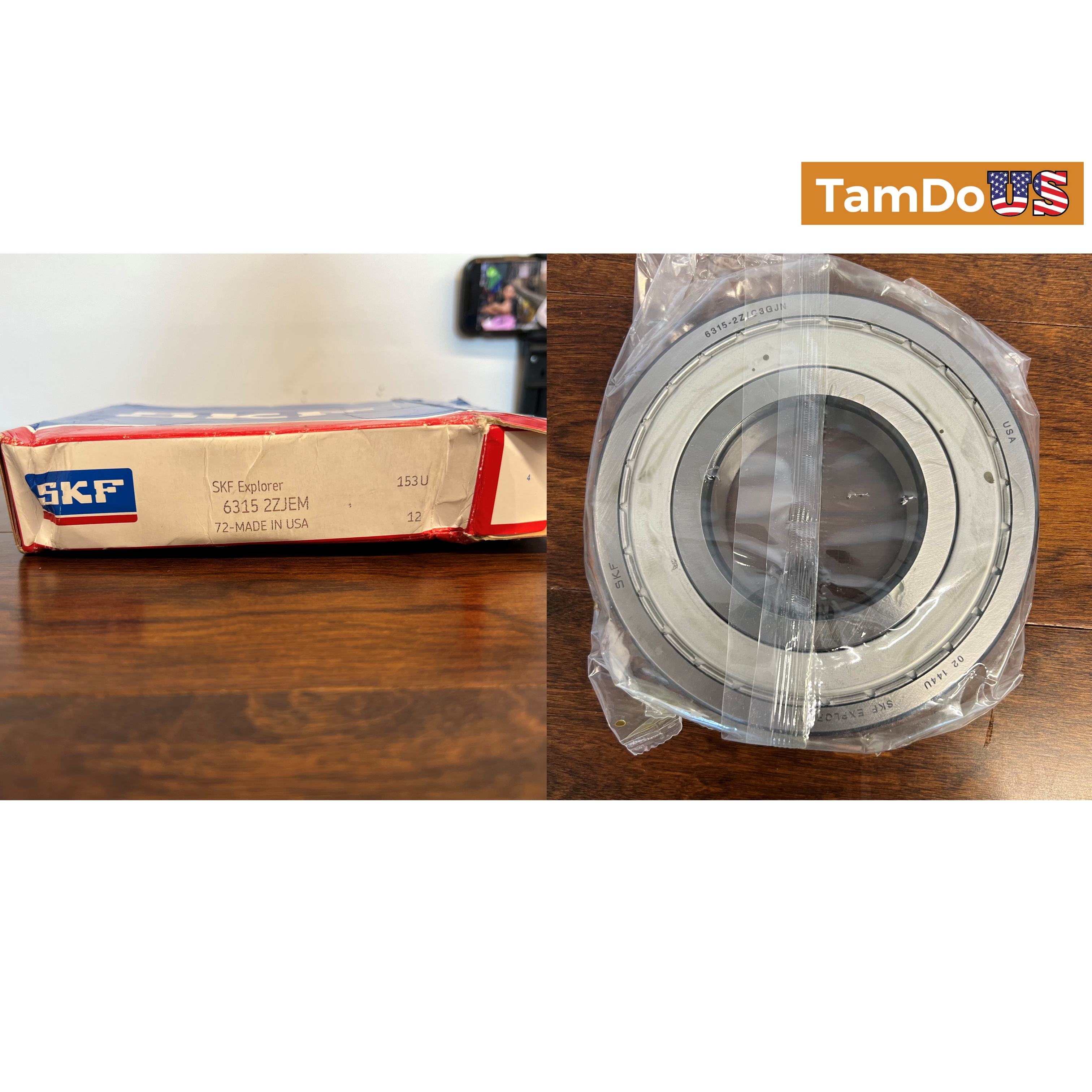 SKF Explorer 6315 2ZJEM Deep Groove Ball Bearings - Photo 8