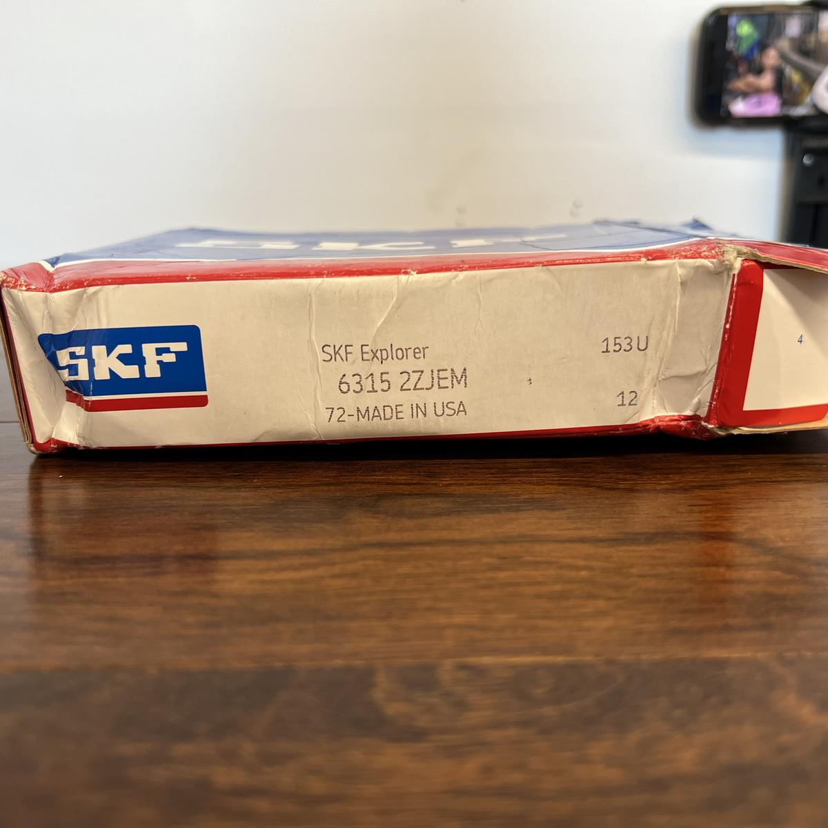 SKF Explorer 6315 2ZJEM Deep Groove Ball Bearings - Photo 2