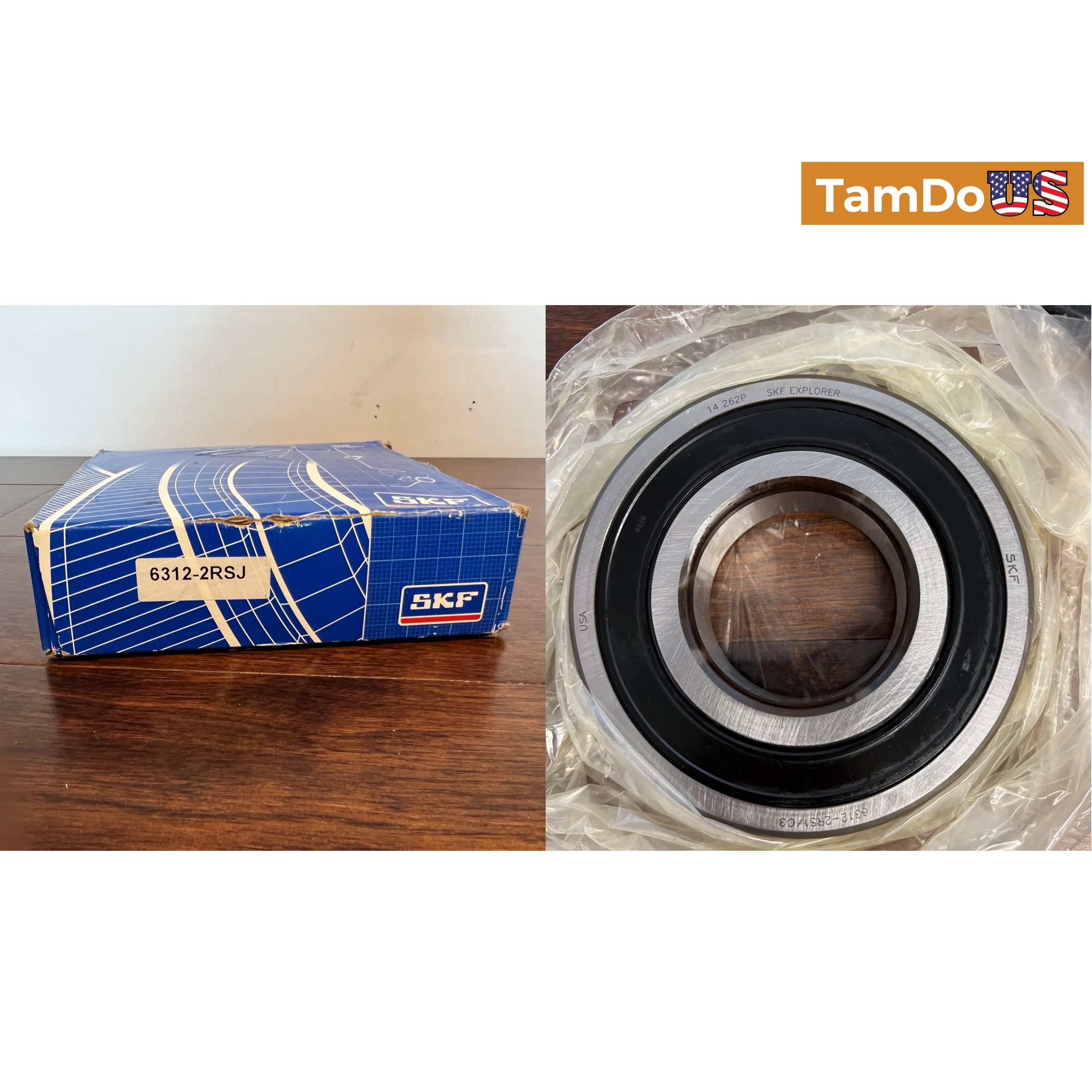 SKF 6312-2RSJ Ball Bearing – 60x130x31mm Deep Groove, Double Sealed - Photo 8