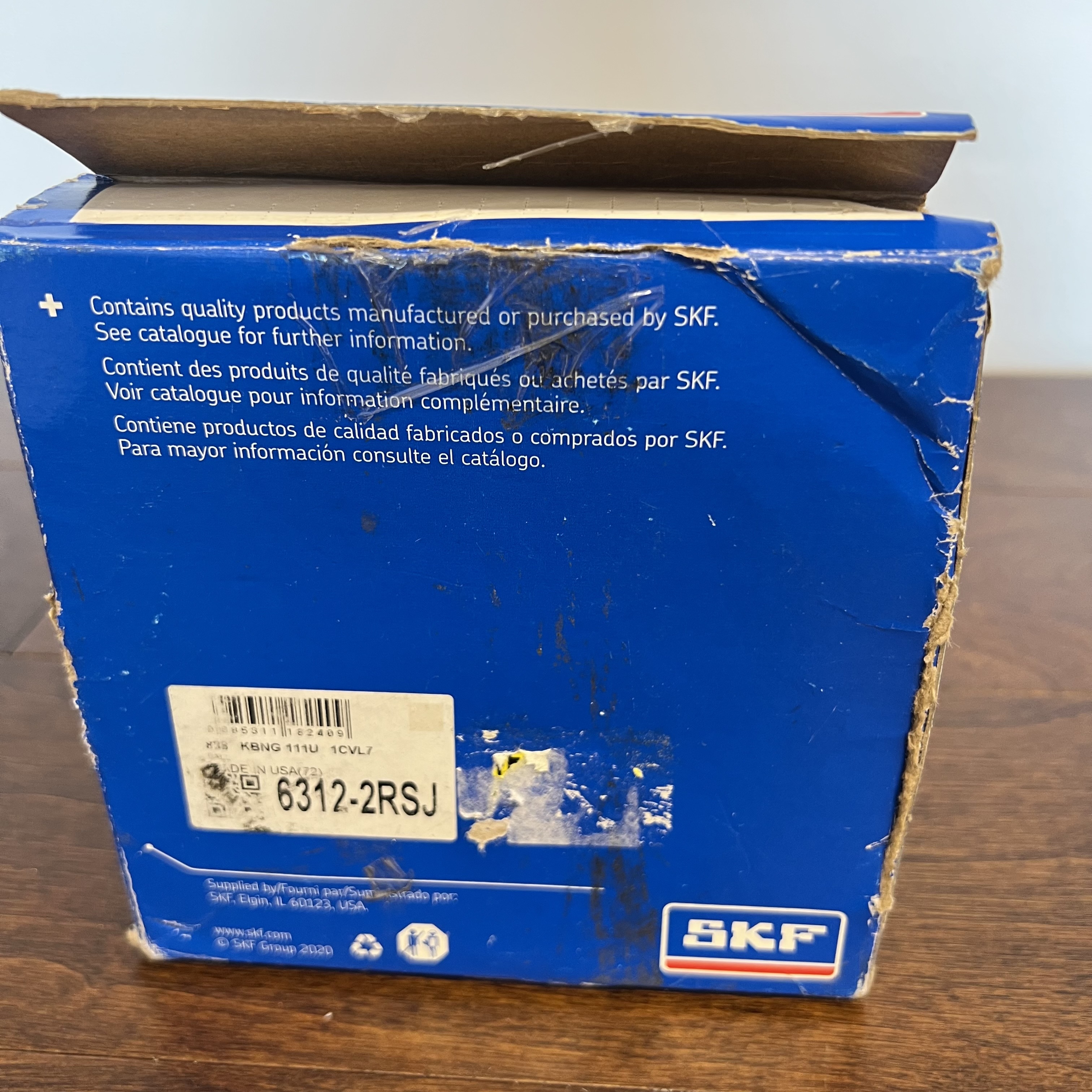 SKF 6312-2RSJ Ball Bearing – 60x130x31mm Deep Groove, Double Sealed - Photo 3