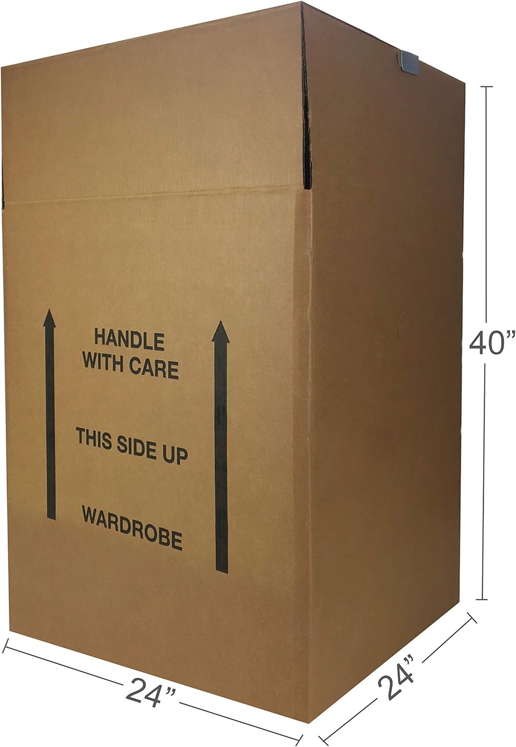Wardrobe Clothing Moving Boxes with Bar - 24in x 24in x 40in (6-Pack) - Photo 2