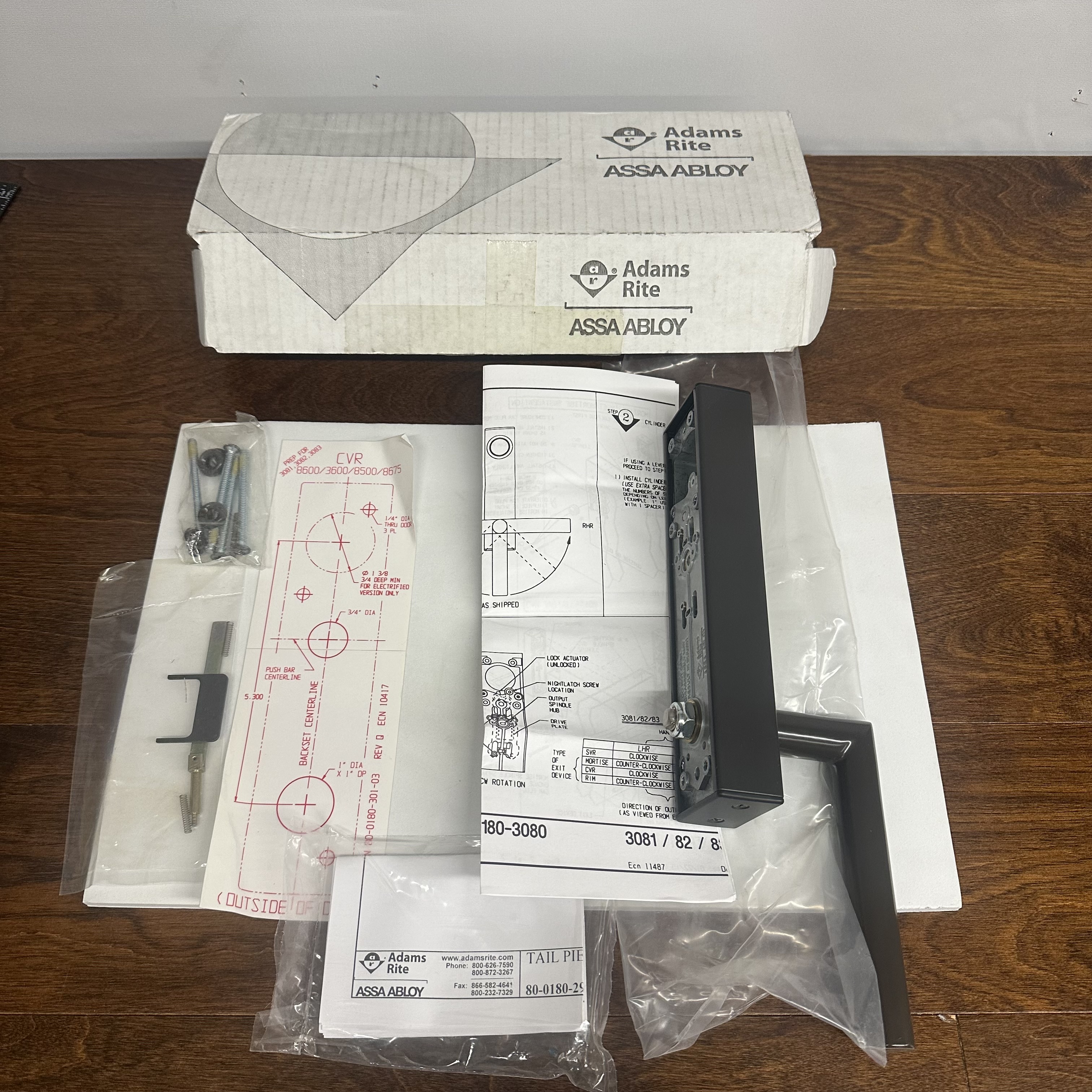 Adams Rite 3080-MI-0-96-00-10B Entry Trim, MI Lever, 10B, Fail-Secure - Photo 6