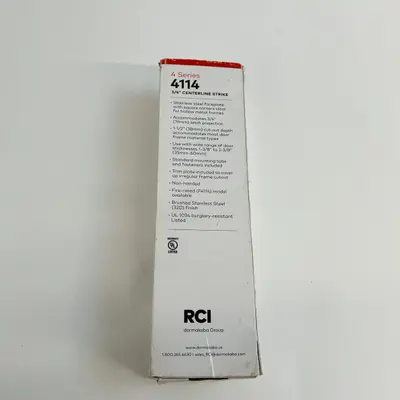 RCI 4 Series 4114 3/4" Centerline Strike at Safety & Security Equipment in new_open_box condition