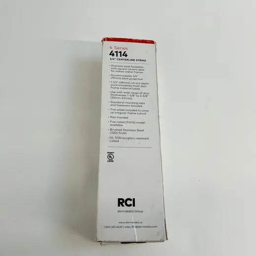 RCI 4 Series 4114 3/4" Centerline Strike at TamDoUS Taylorsville