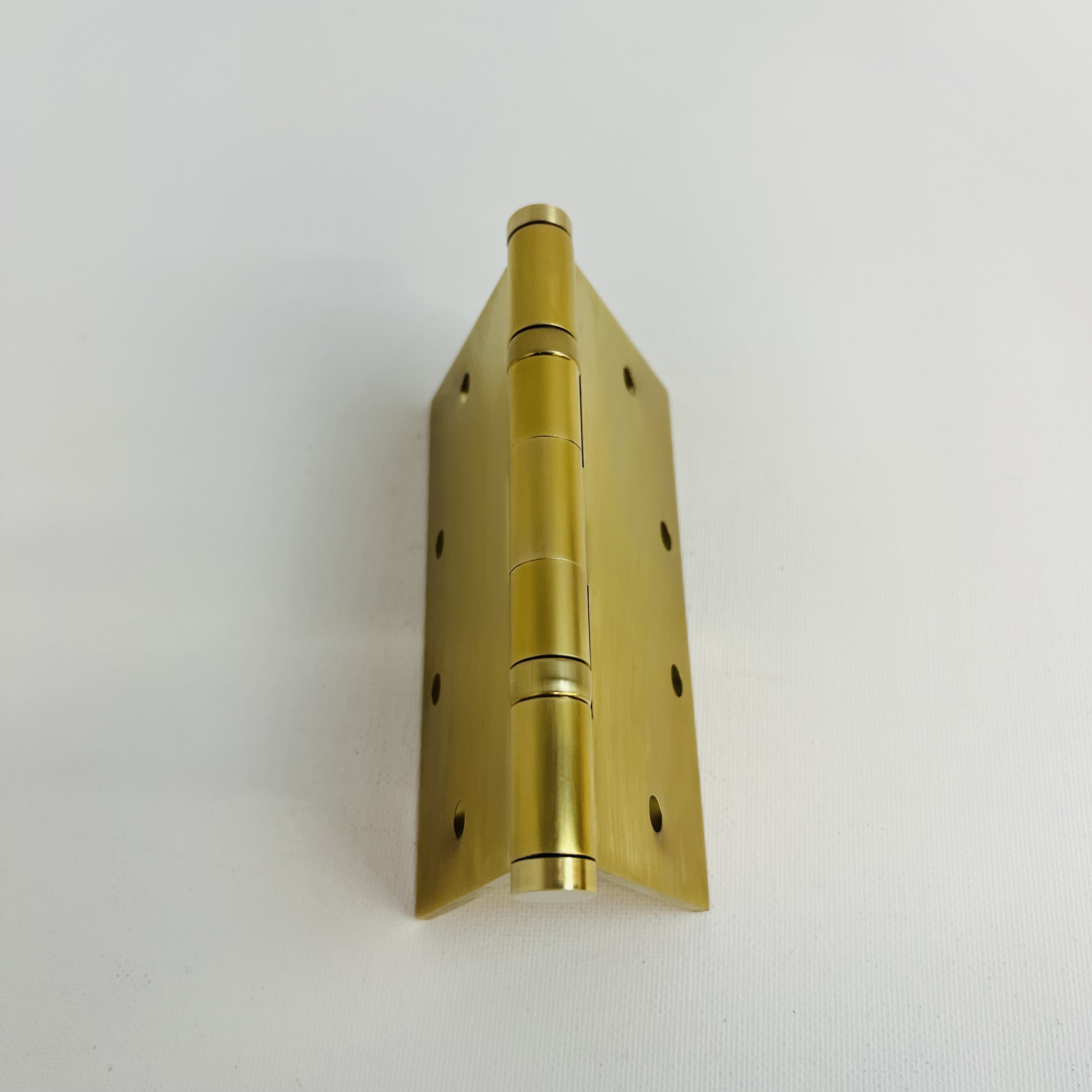 Baldwin 4.5” Ball Bearing Door Hinge – Square Corner, Satin Brass - Photo 1