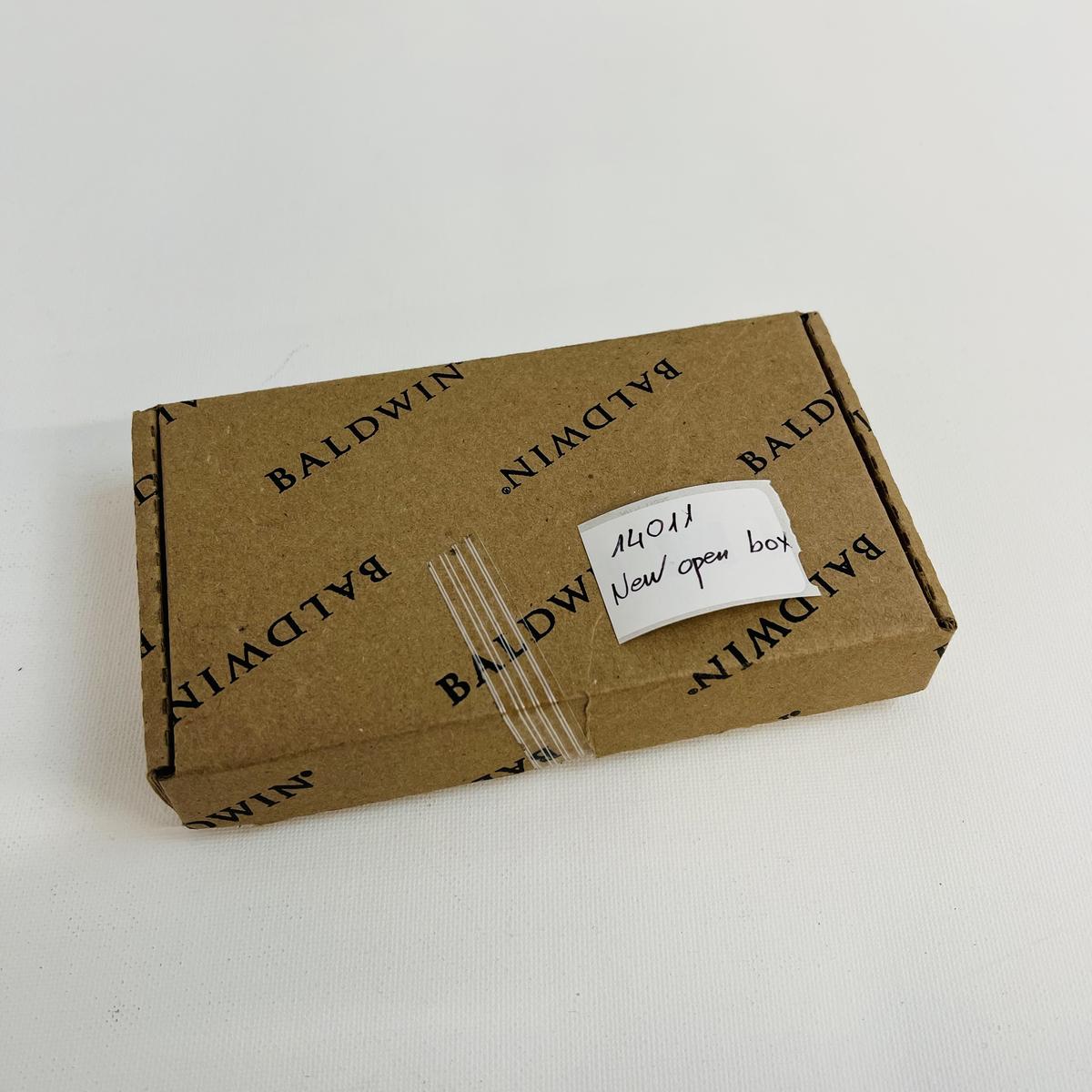 Baldwin 4.5” Ball Bearing Door Hinge – Square Corner, Satin Brass - Photo 3