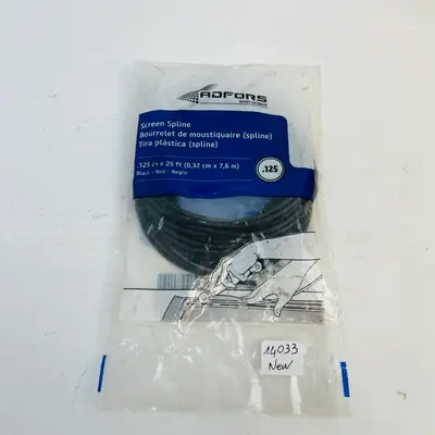 Lot of 7 ADFORS Saint Gobain Screen Spline, .125 in x 25 ft at Home Improvement in new condition