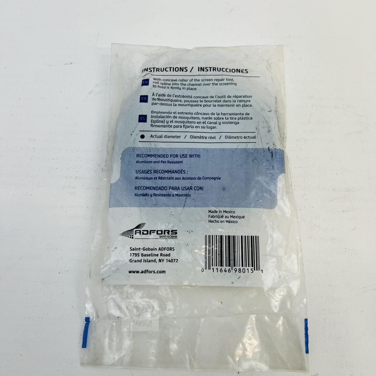 Lot of 7 ADFORS Saint Gobain Screen Spline, .125 in x 25 ft - Photo 2