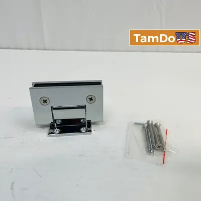 Lot of 19 Stainless Steel Square Wall Mount Hinges – H-EGTW-C Brushed Finish at Fasteners & Hardware in new condition