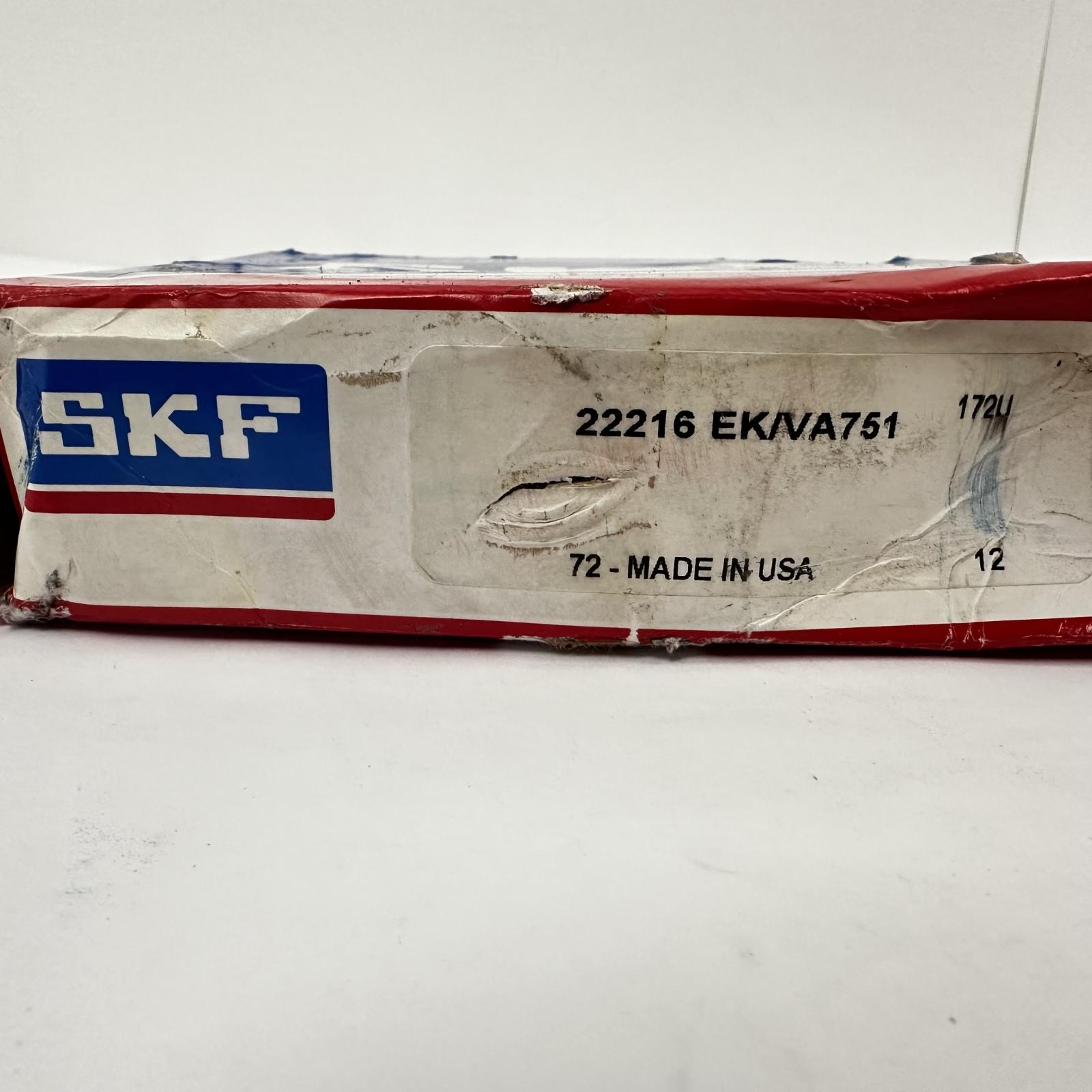 SKF 22216 EK/VA751 Spherical Roller Bearings 80mm ID, 140mm OD - Photo 6