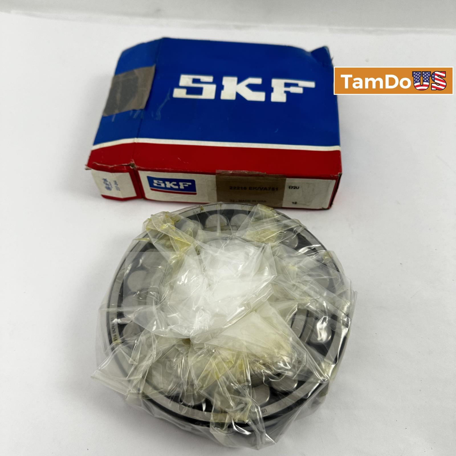 SKF 22216 EK/VA751 Spherical Roller Bearings 80mm ID, 140mm OD - Photo 9