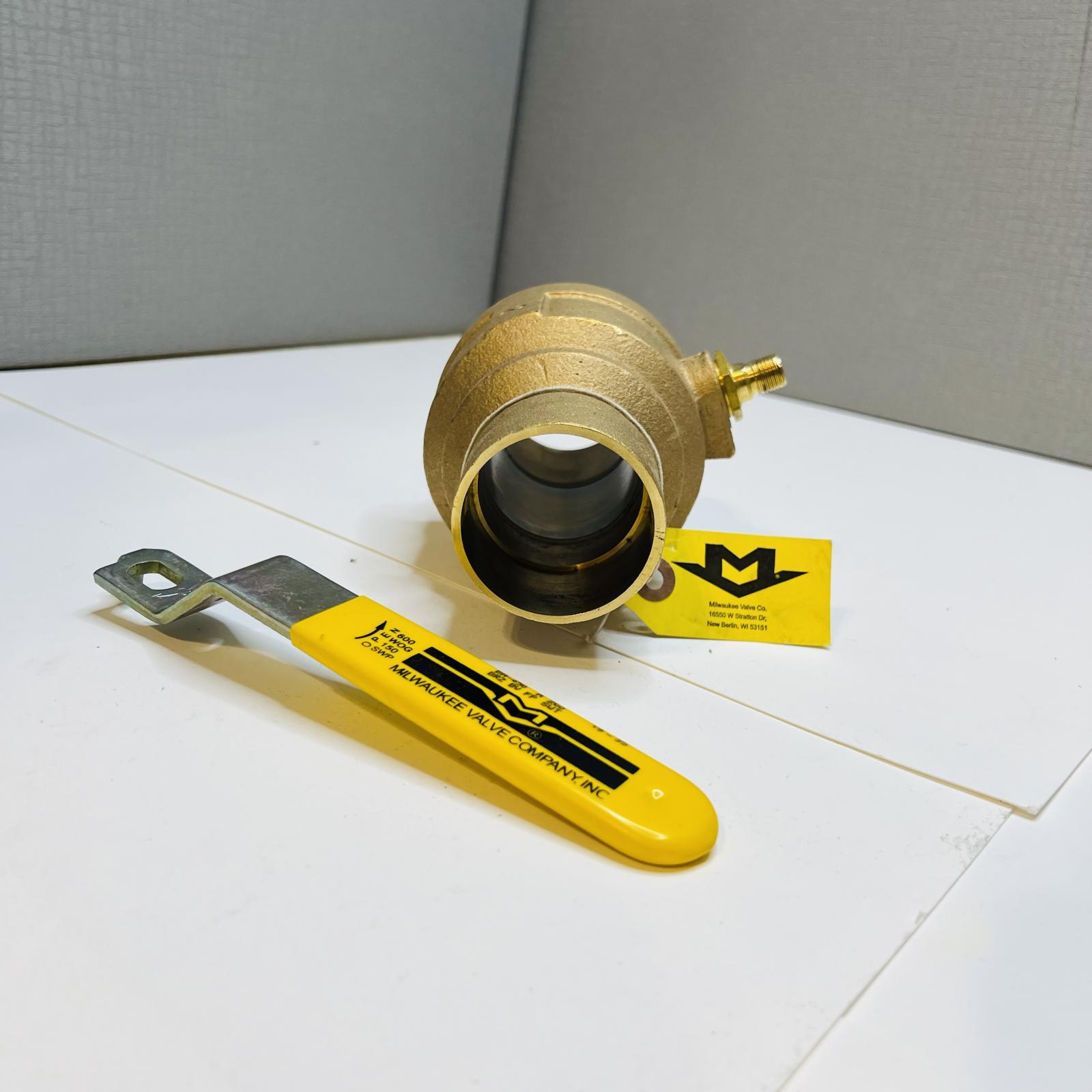 Milwaukee BA-450 A-200 Bronze Ball Valve | 2" NPT - Photo 2