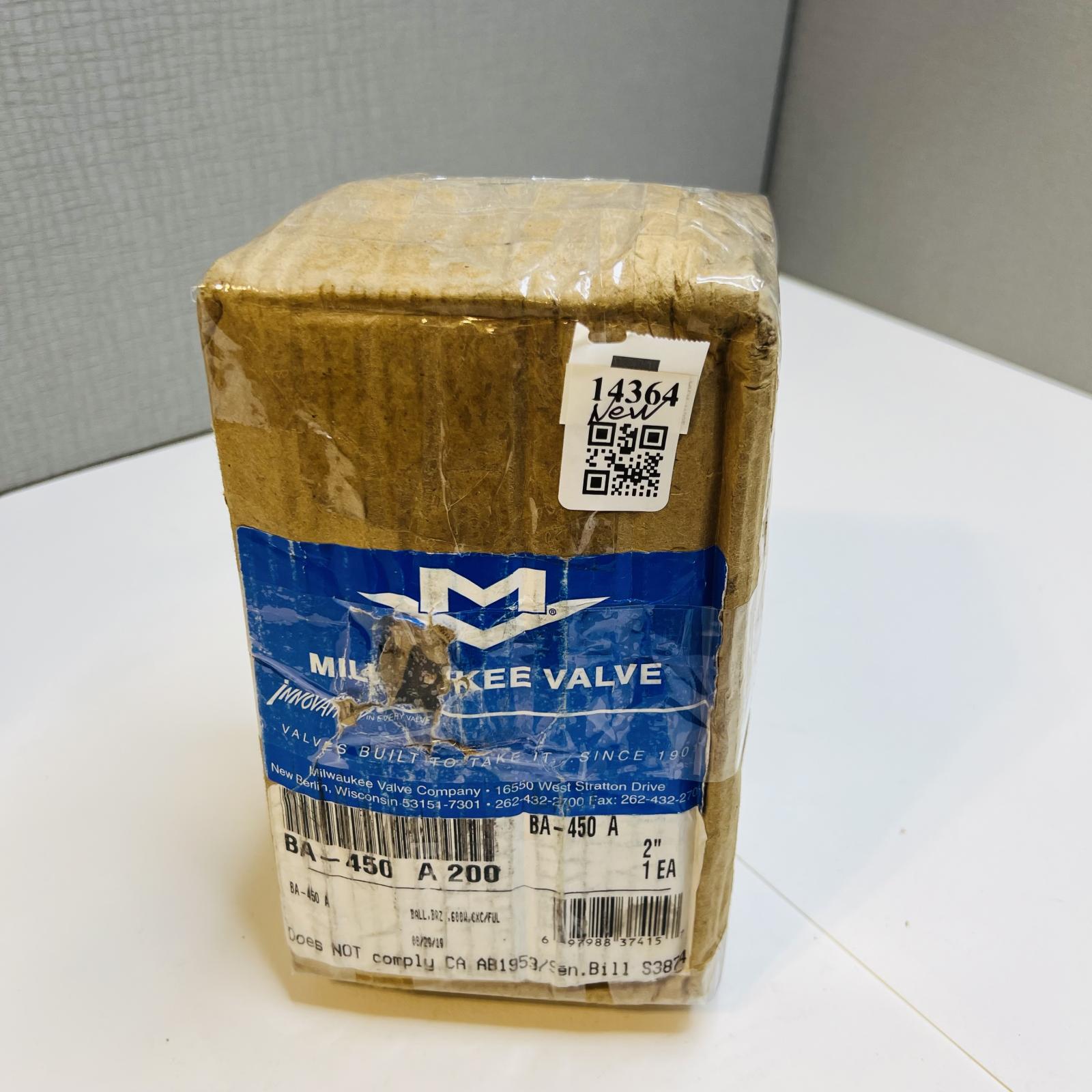 Milwaukee BA-450 A-200 Bronze Ball Valve | 2" NPT - Photo 3