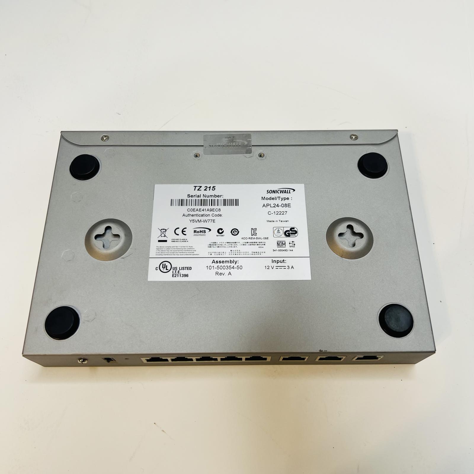 SonicWall TZ215 Firewall APL24-08E – No Power Adapter Included - Photo 3