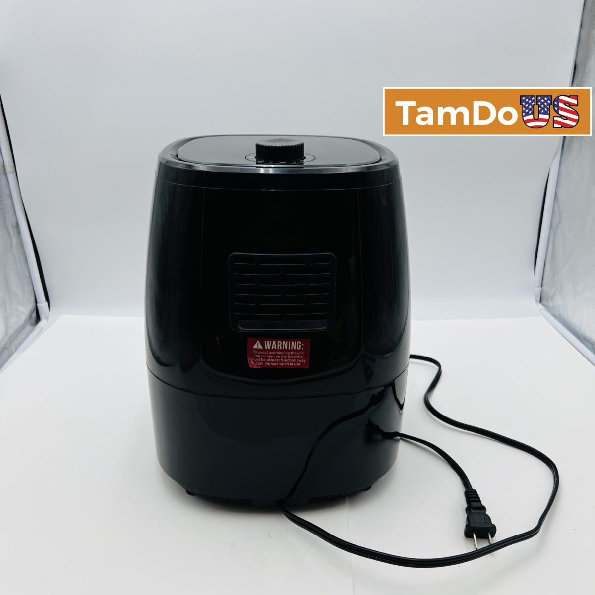 Chefman RJ38-SL-M-V3 Air Fryer, 3.6 Quart, 1500W, Black, Oil-Free Cooking - Photo 1