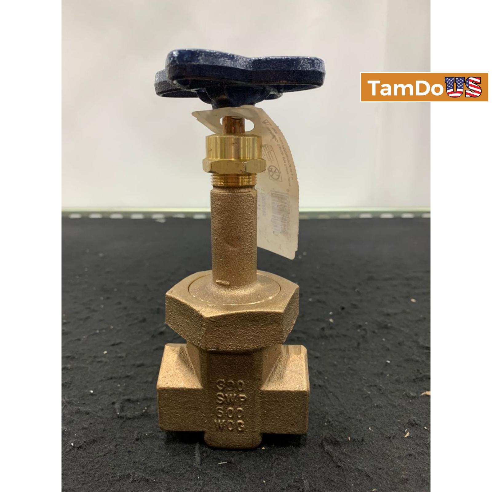 NIBCO T-174-A 1" Bronze Gate Valve, Threaded, 300SWP/600WOG - Photo 7