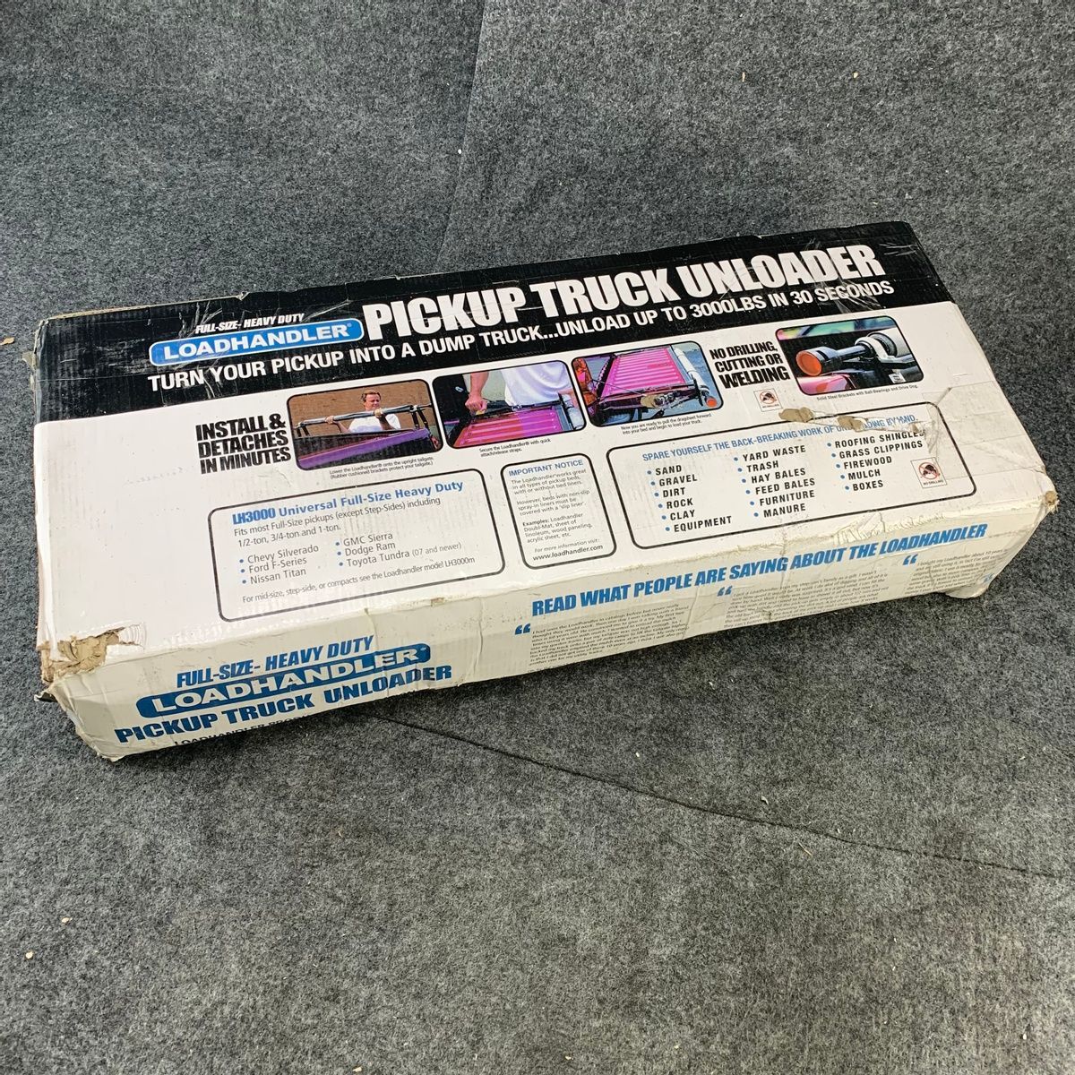 Loadhandler Lh3000 Heavy Duty Pickup Truck Unloader 3000 Lbs Capacity - Photo 3