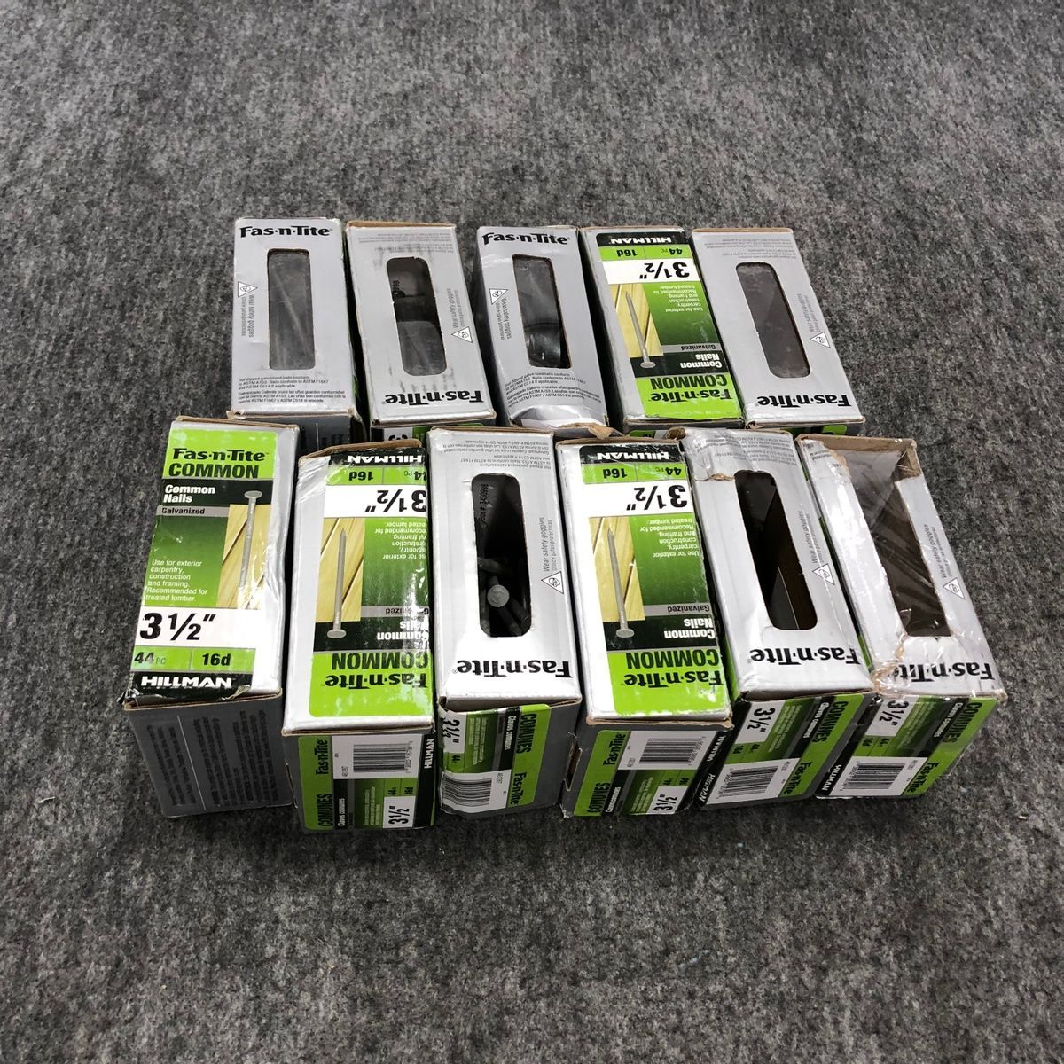 Lot Of Hillman Galvanized Common Nails 3 1/2" 16D - Photo 2